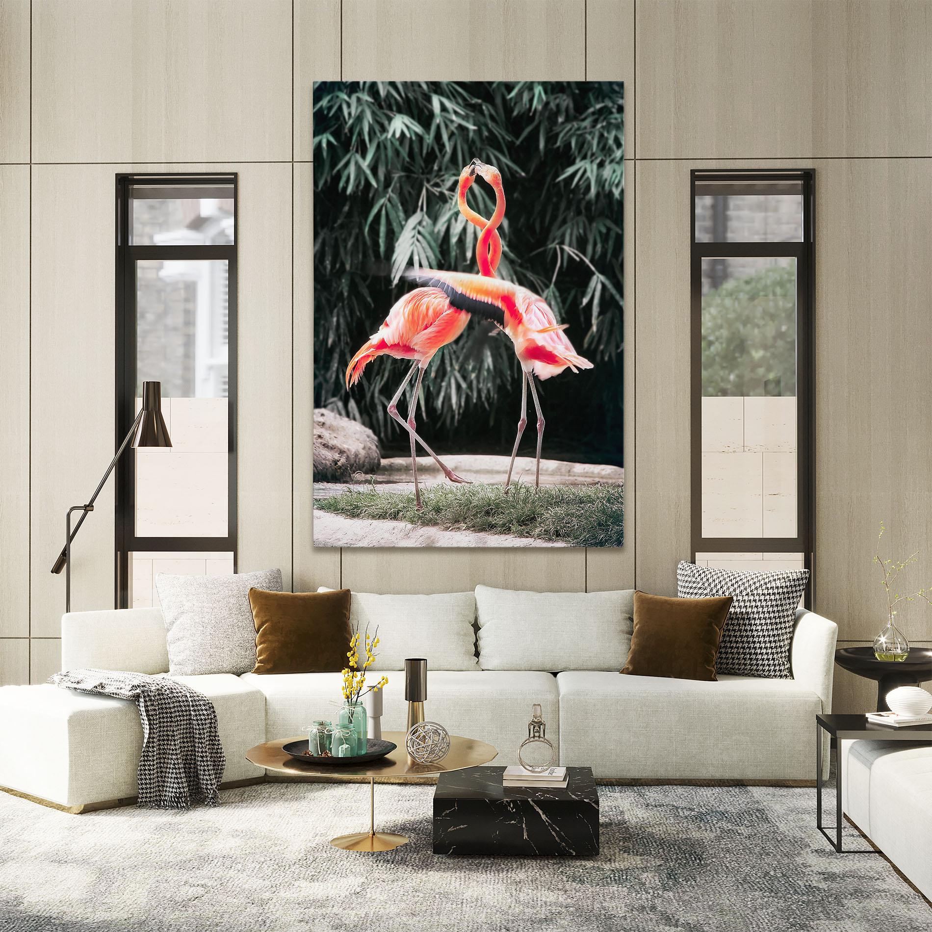 Tablou Canvas Flamingo Love mockup 2