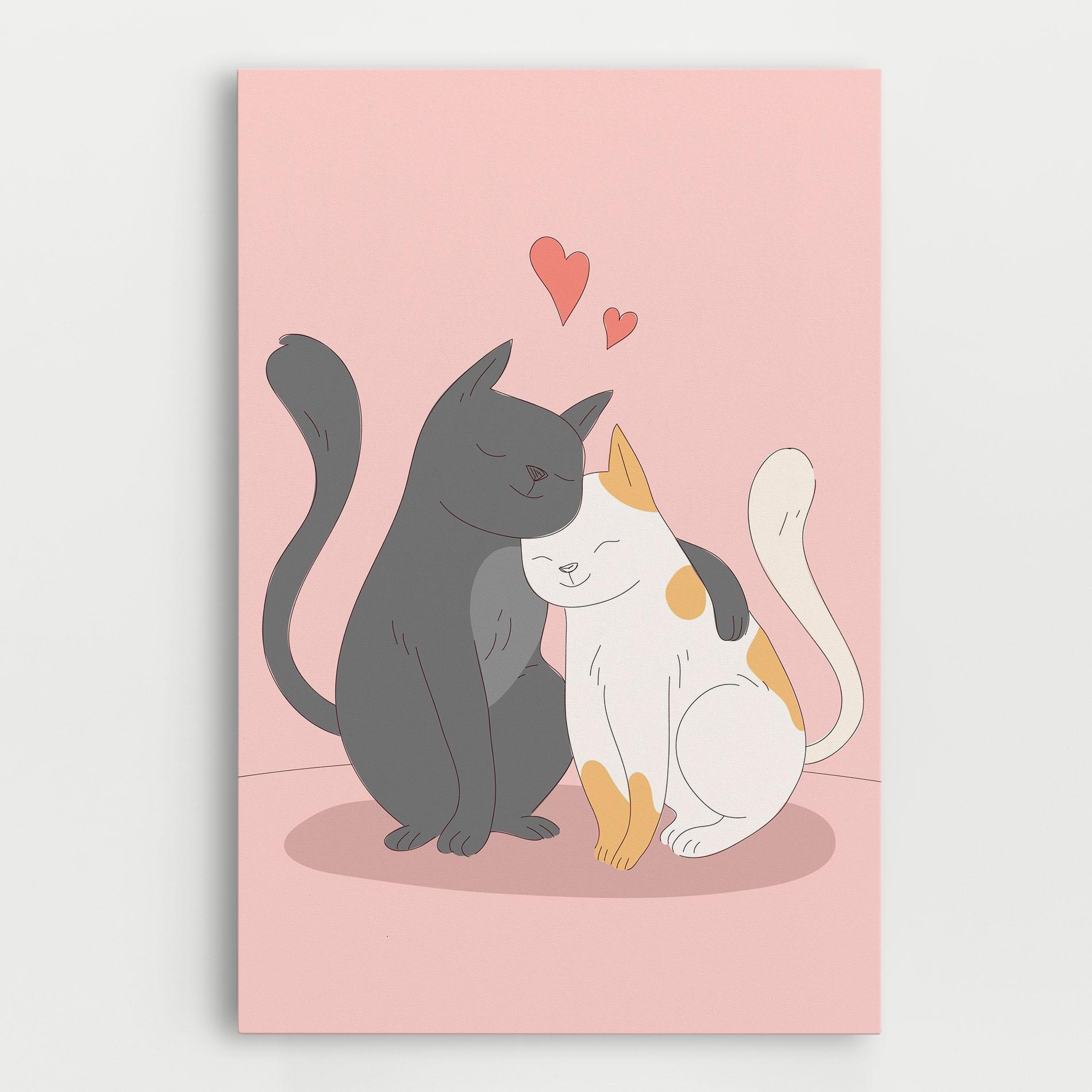 Tablou Canvas Lover Cats mockup 0
