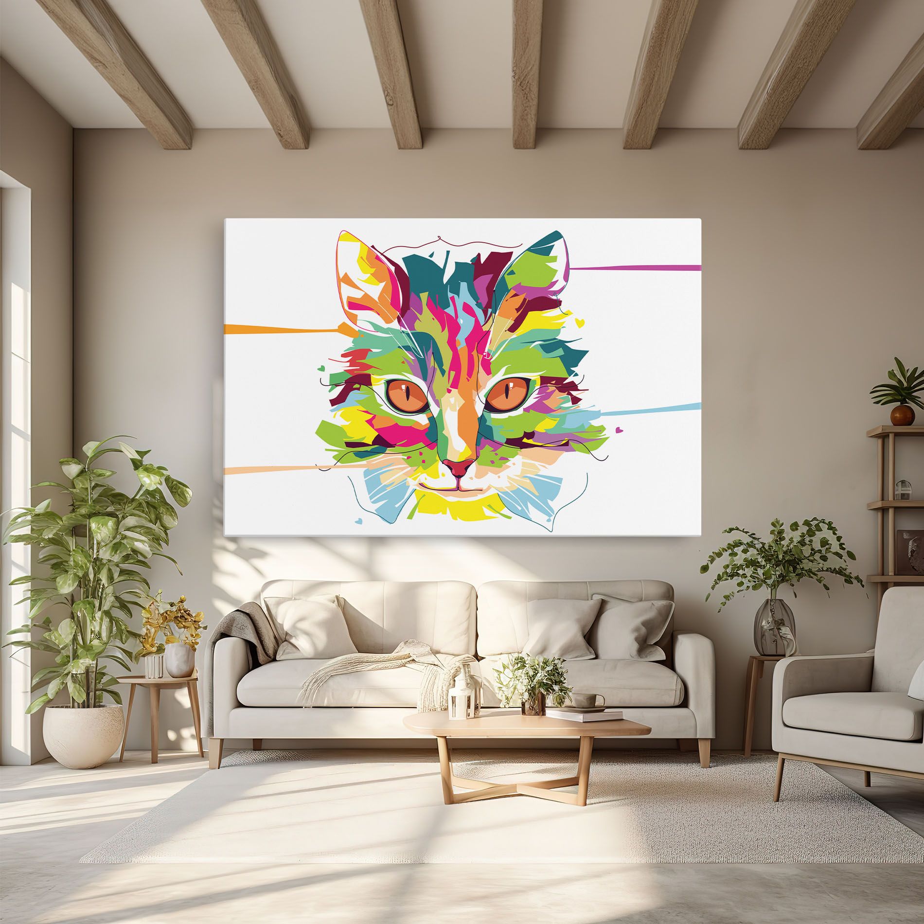 Cat Art Close Up mockup 6