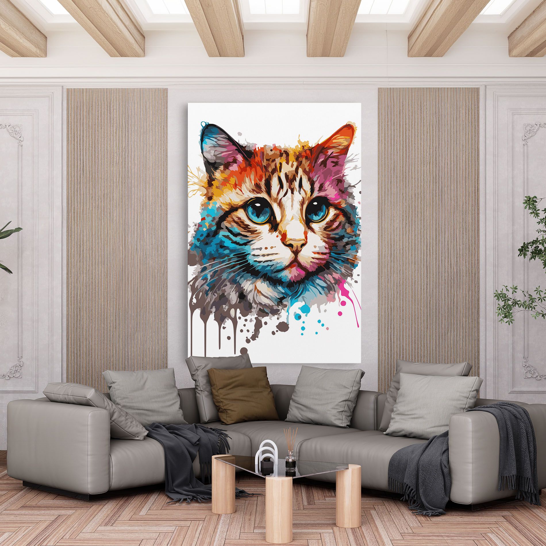 Blue Eyes Cat mockup 6