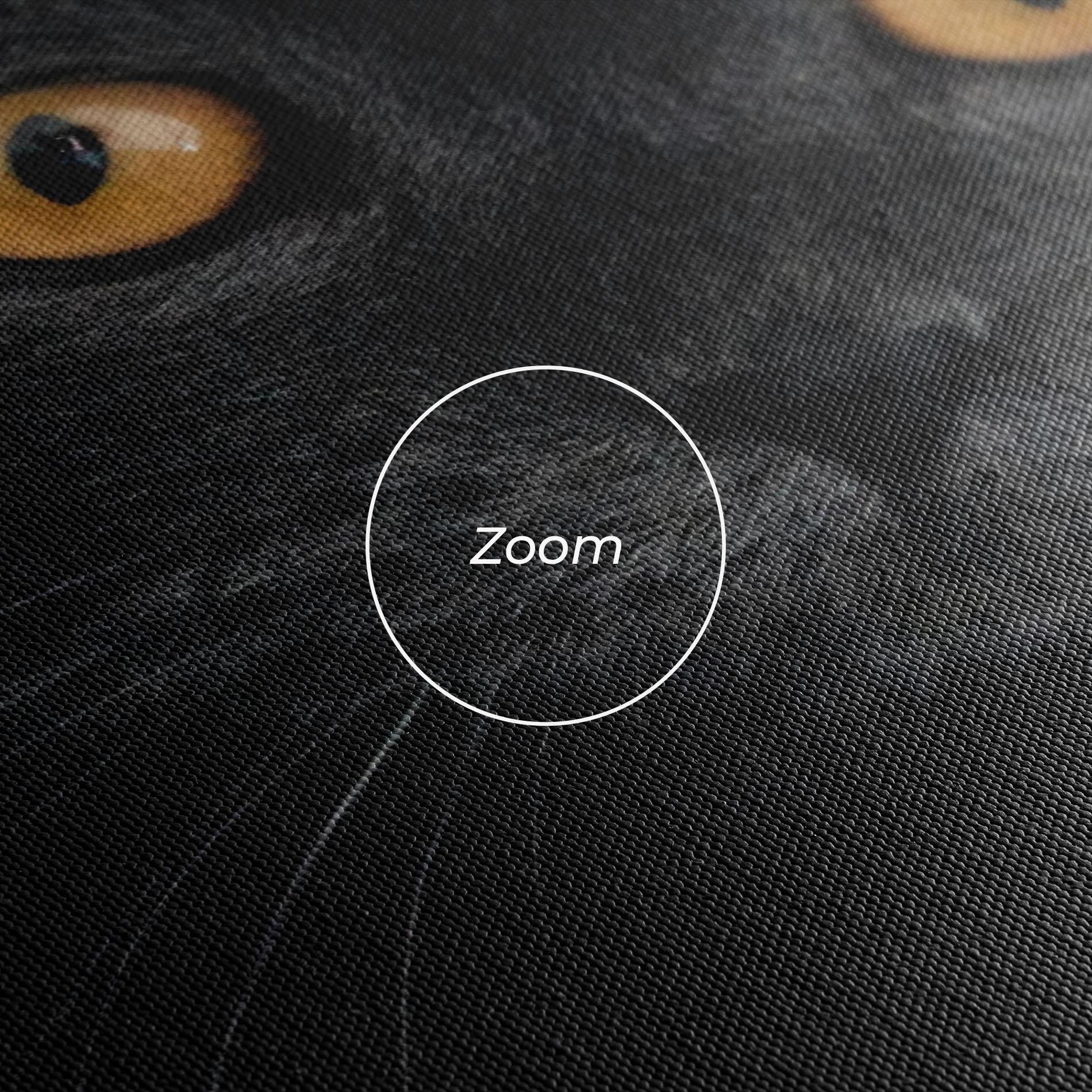 Tablou Canvas Grey Cat With Orange Eyes mockup 3