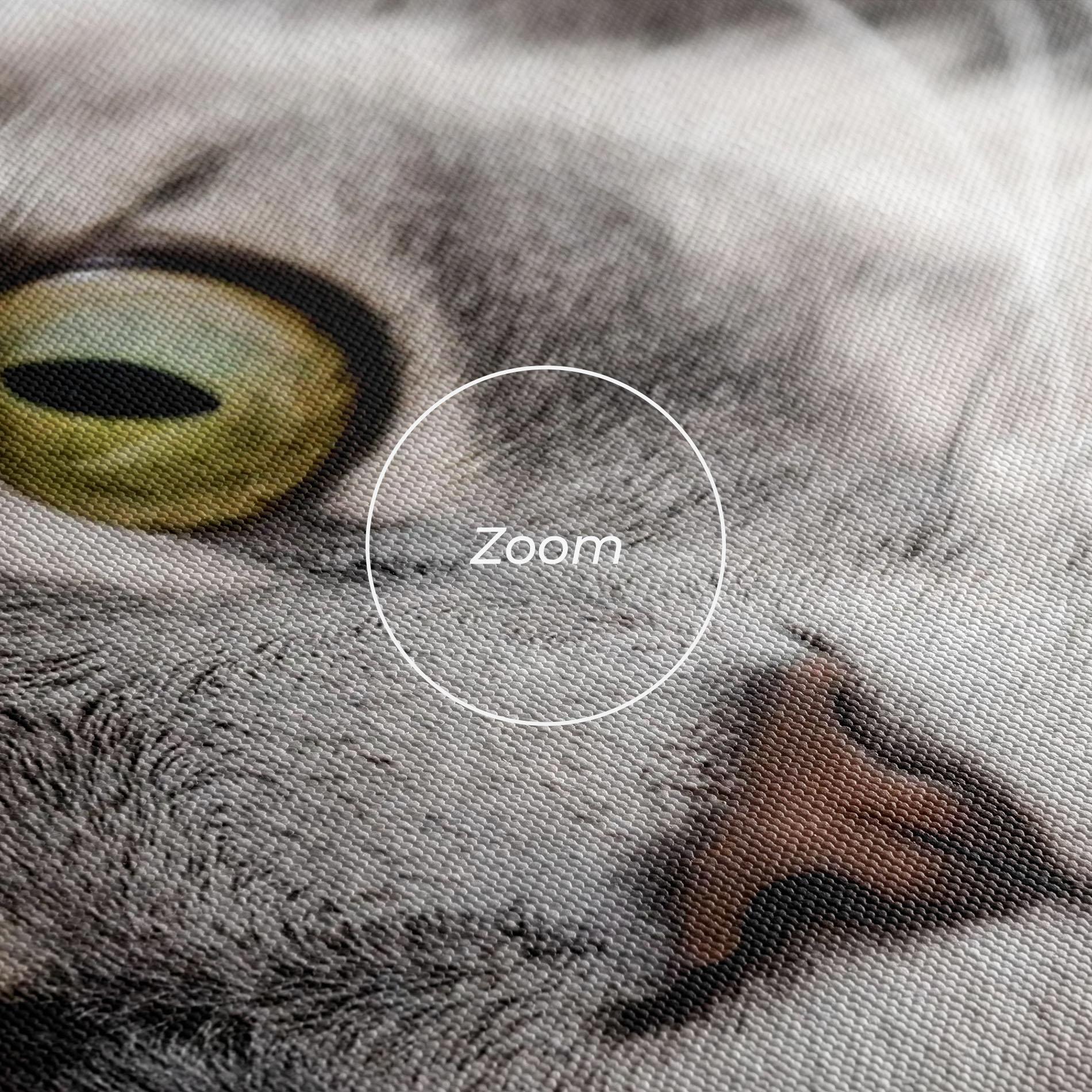 Tablou Canvas Grey Fluffy Cat mockup 3