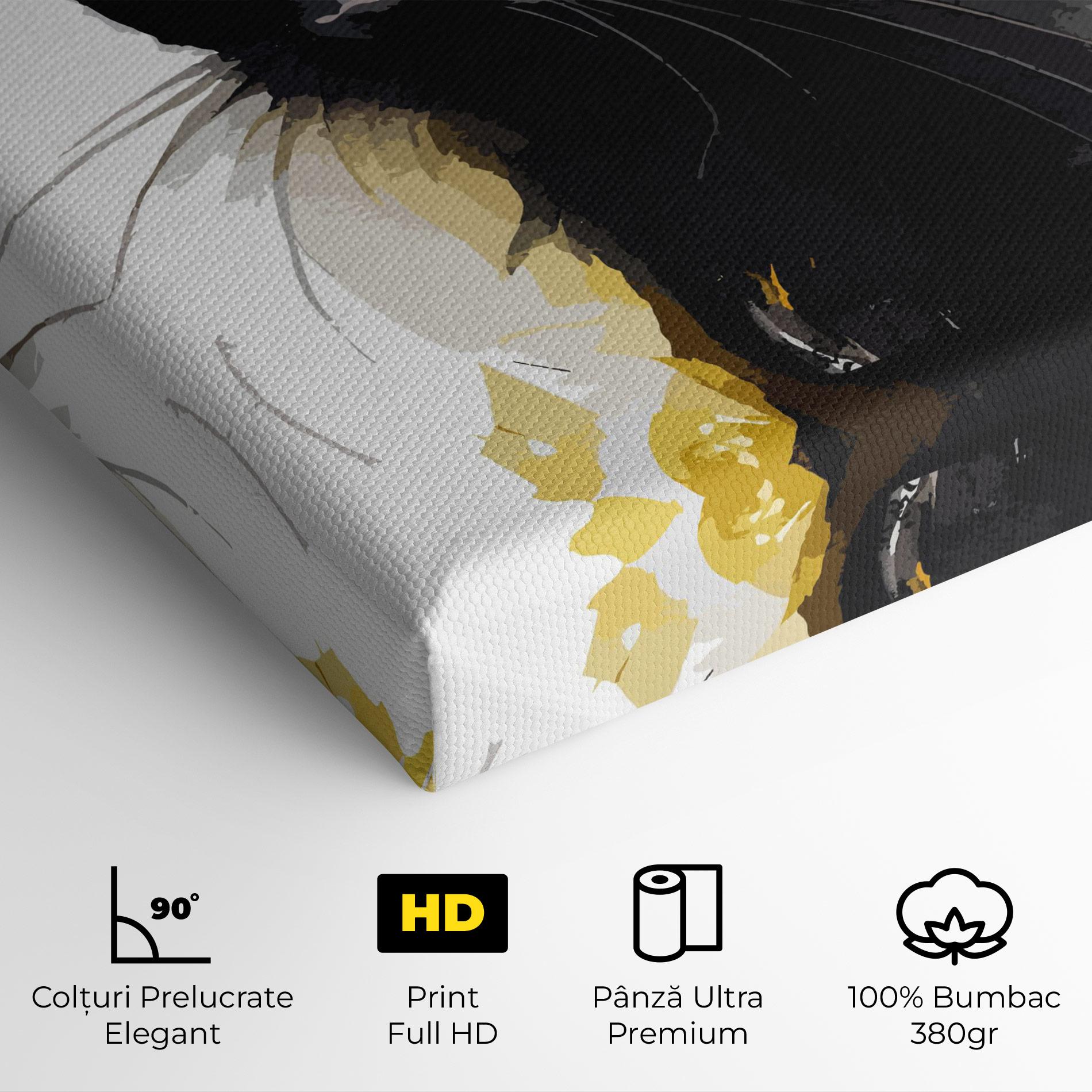 Tablou Canvas Beautiful Black Cat mockup 4