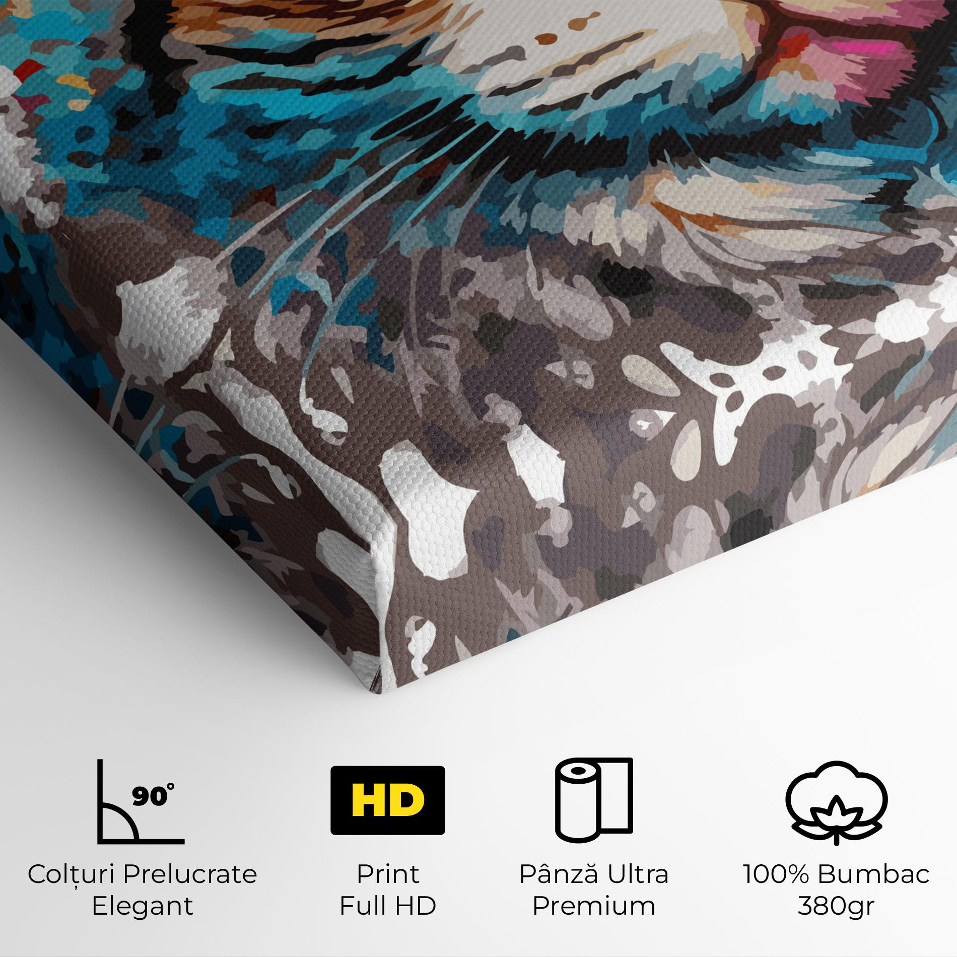 Tablou Canvas Blue Eyes Cat mockup 4