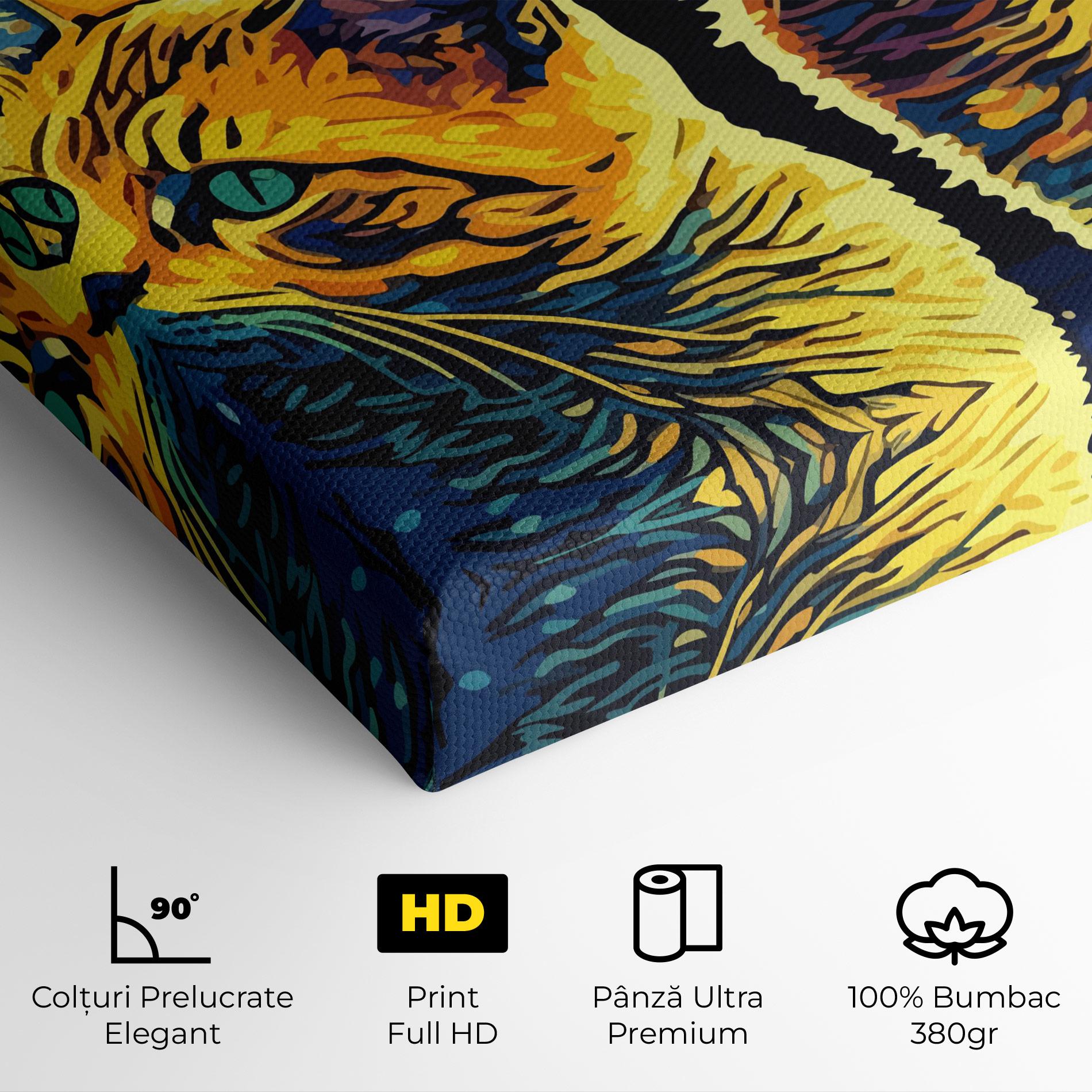 Tablou Canvas Cat Painting mockup 4