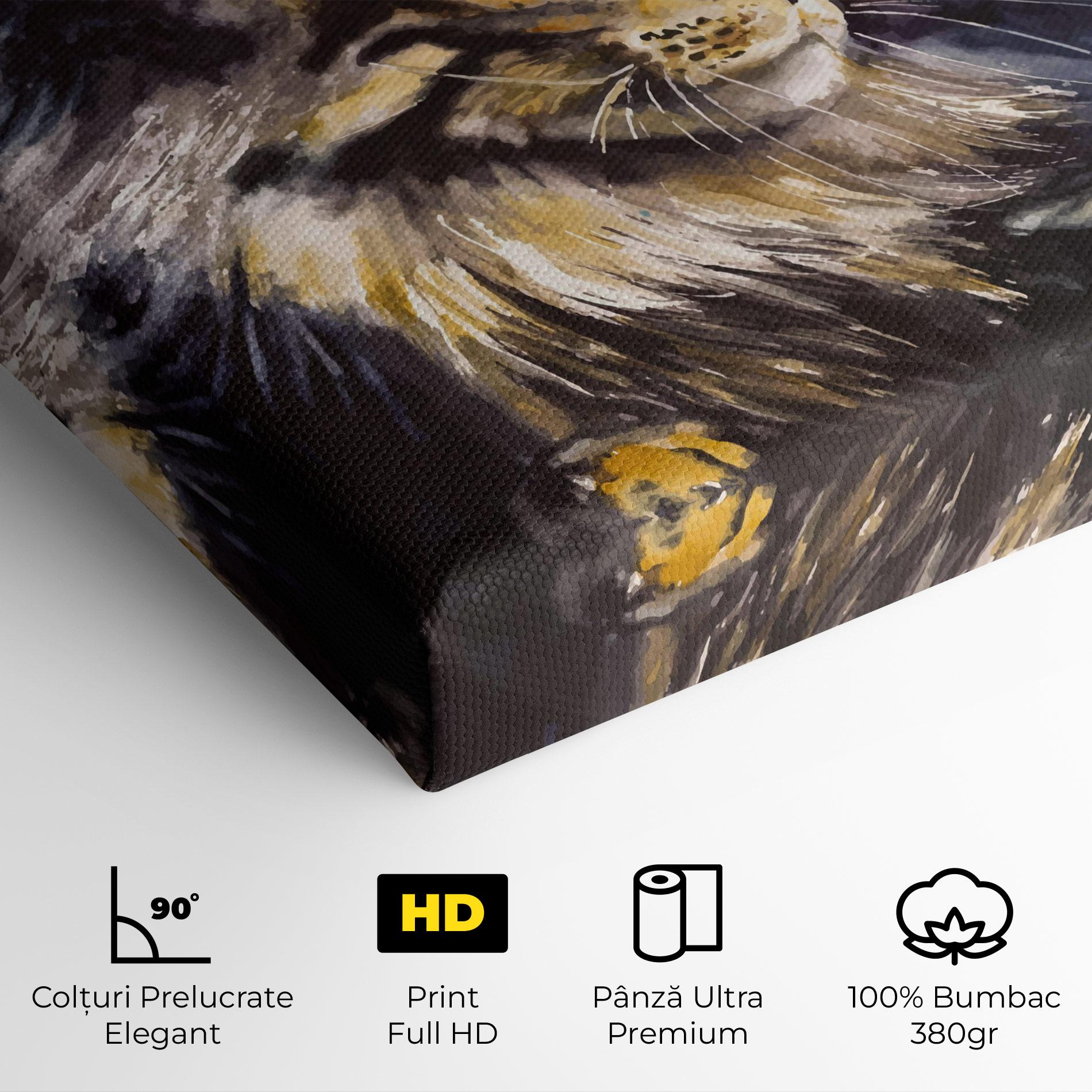 Tablou Canvas Cat Watercolor Art mockup 4