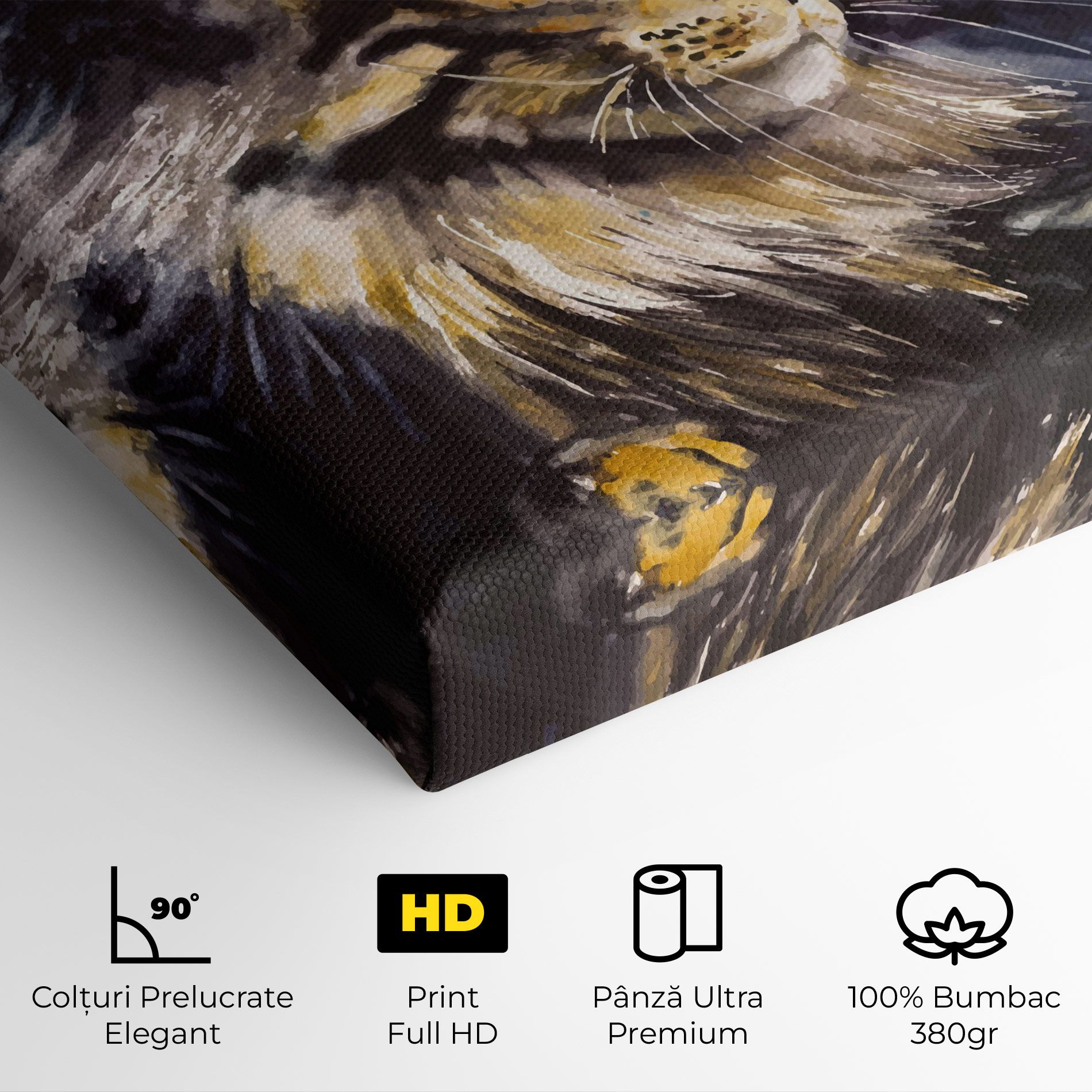 Cat Watercolor Art mockup 4