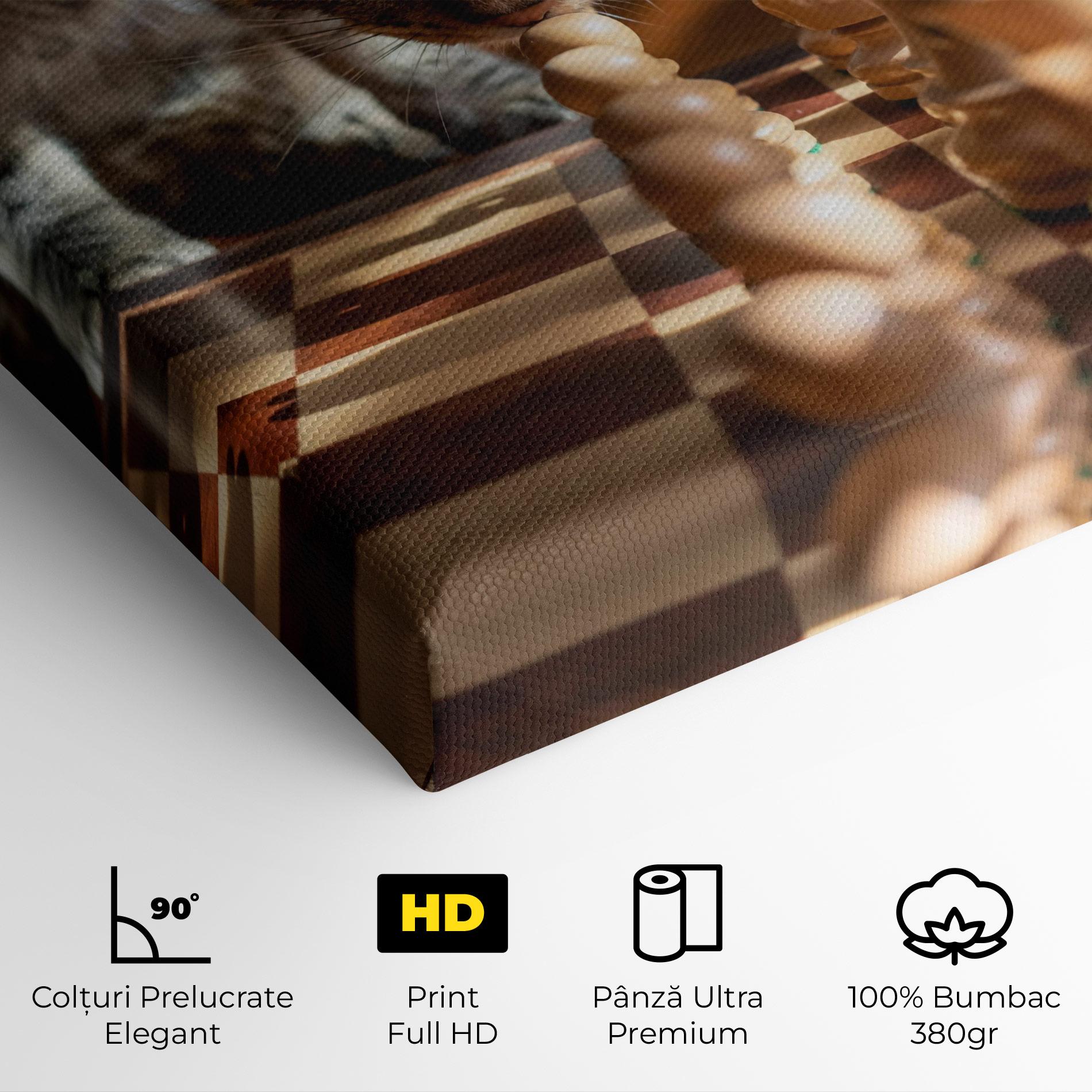 Tablou Canvas Chess Cat mockup 4