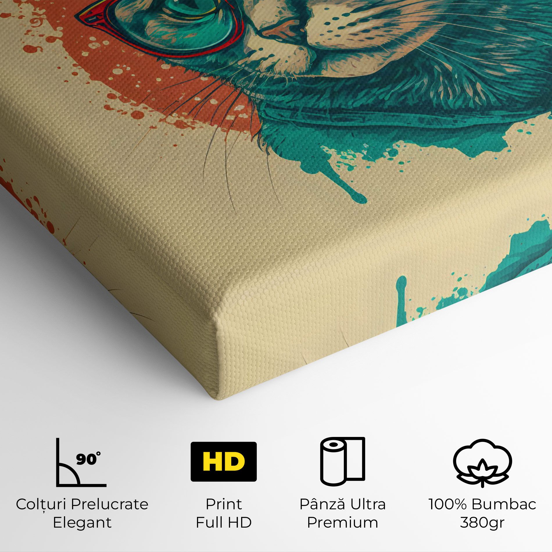 Red Glasses Cat mockup 4