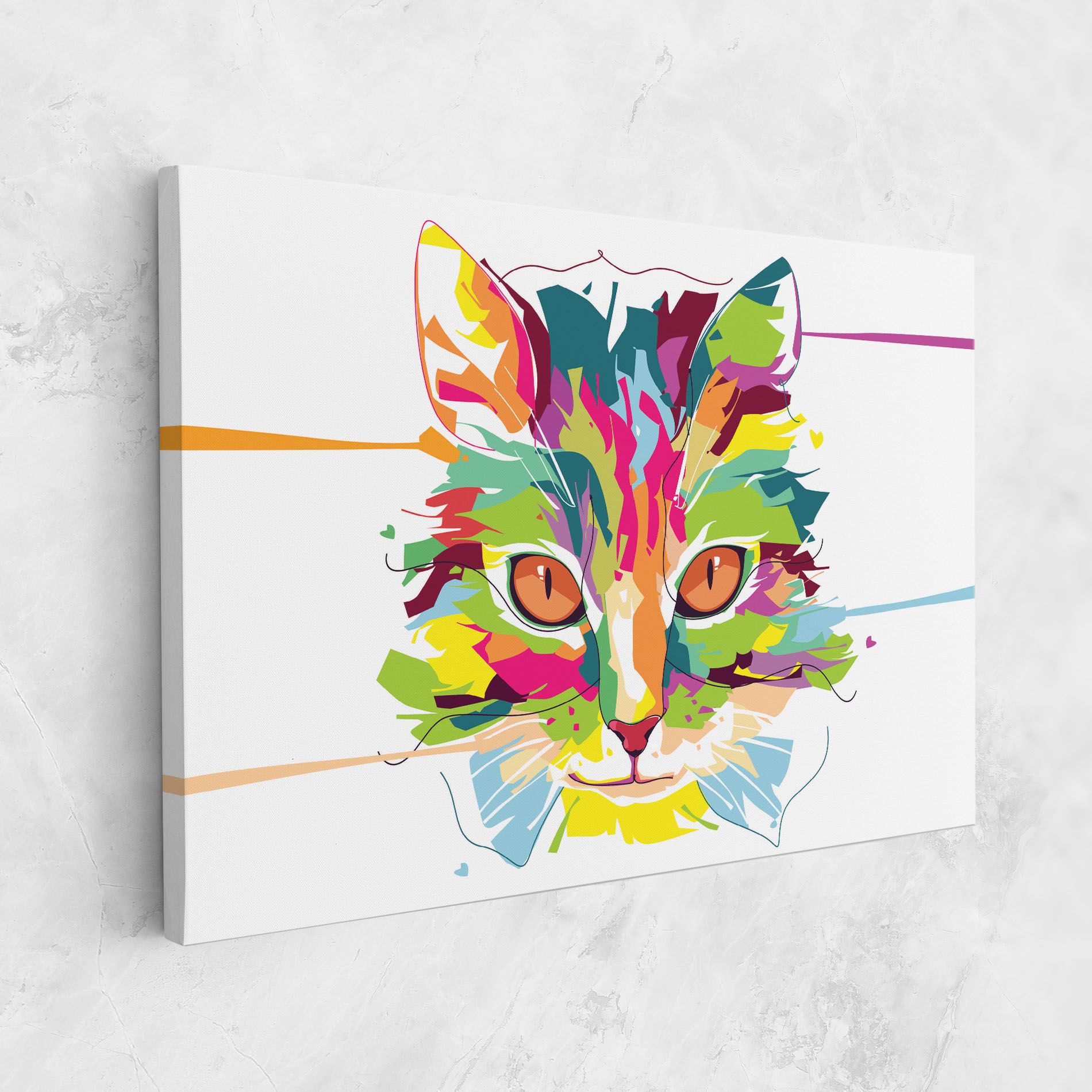Cat Art Close Up mockup 1