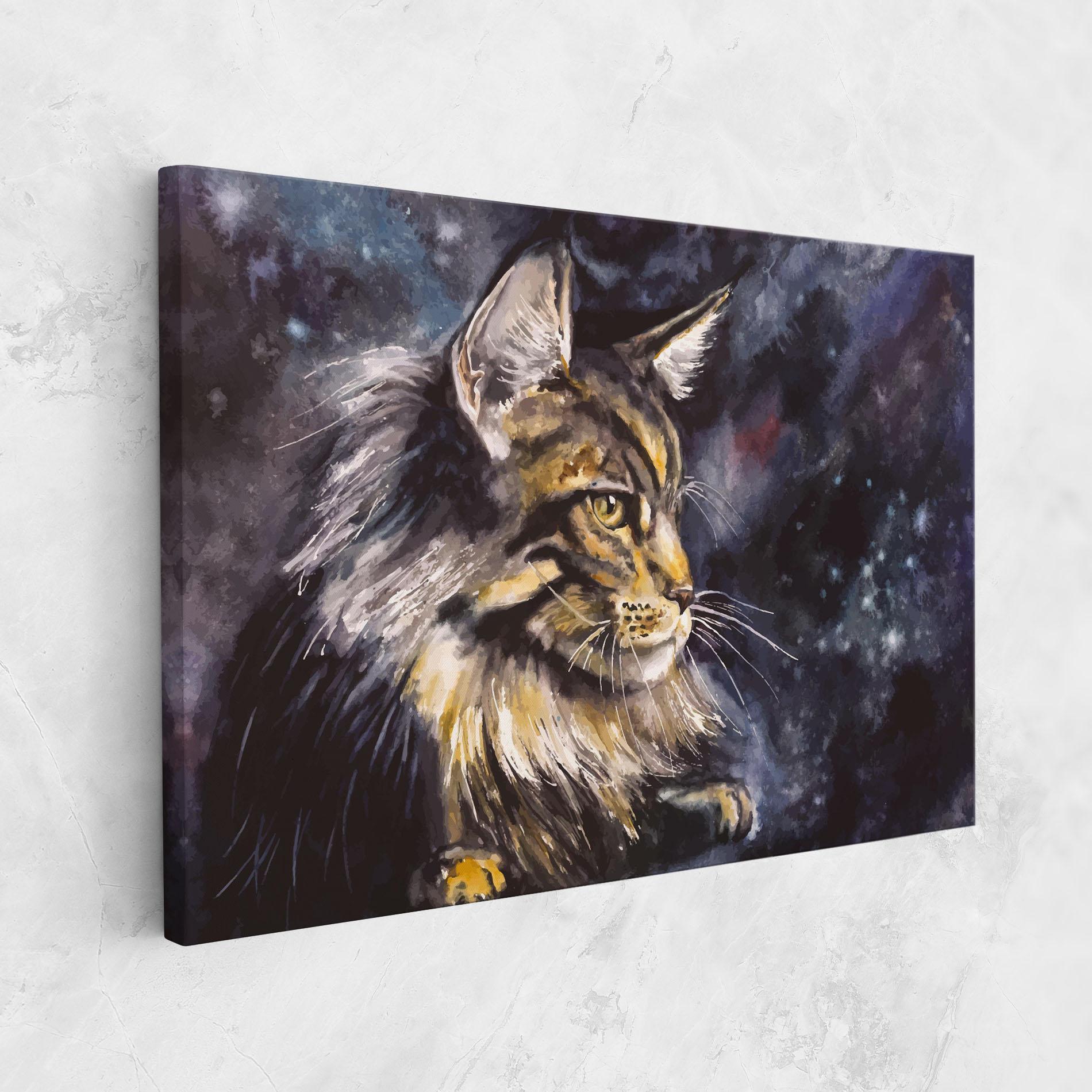 Tablou Canvas Cat Watercolor Art mockup 1