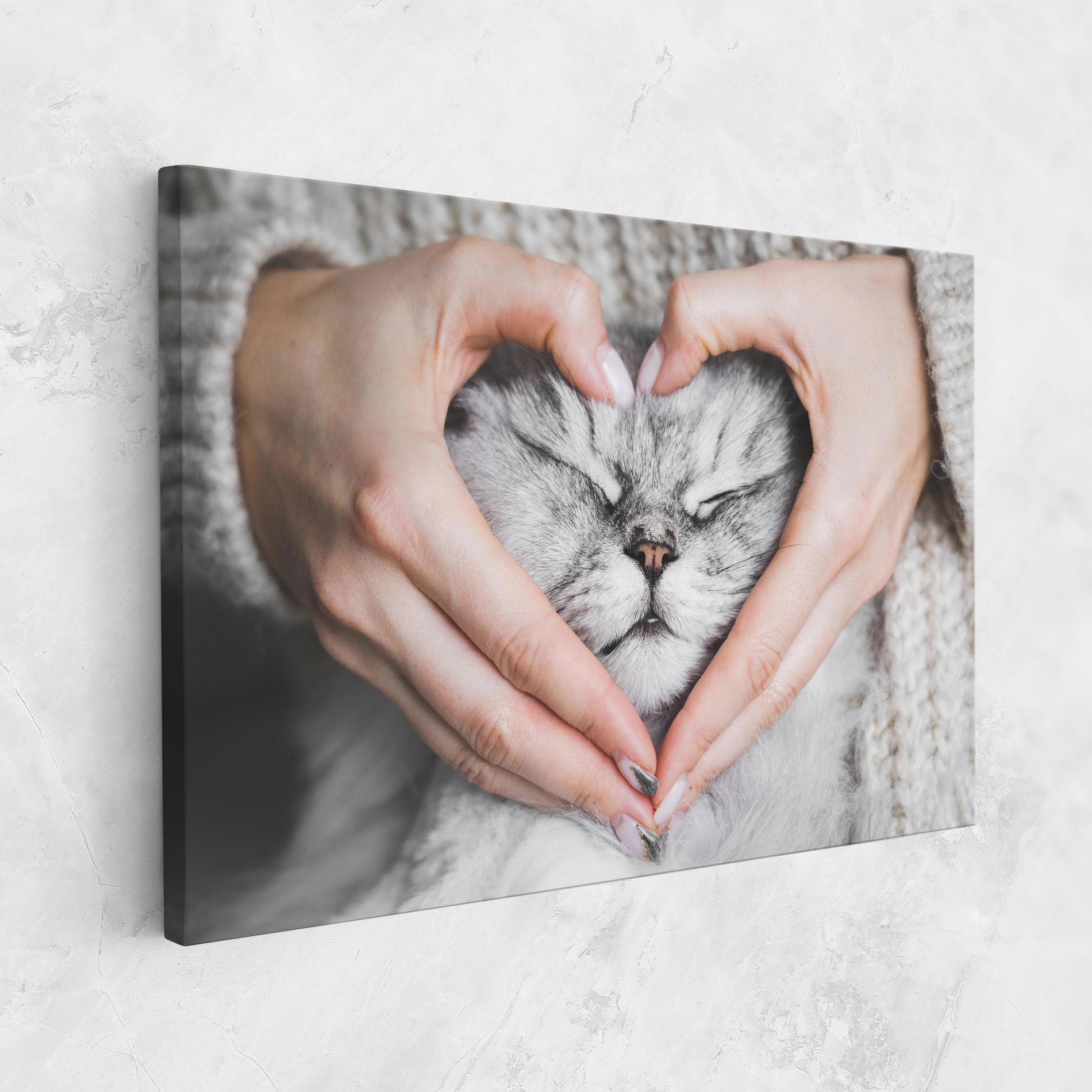 Tablou Canvas Lovely Cat mockup 1