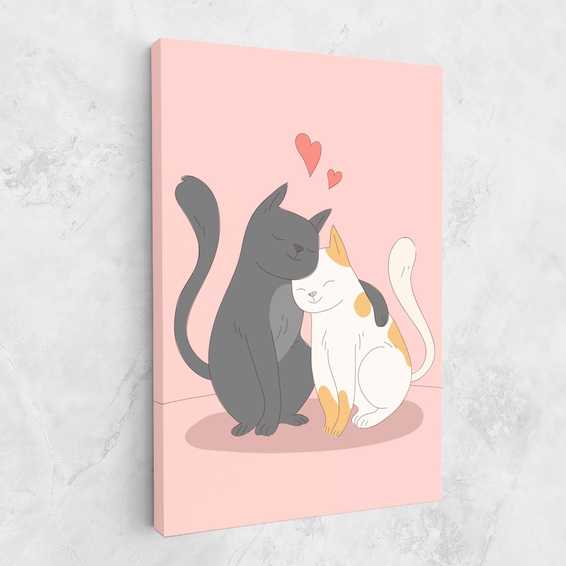 Tablou Canvas Lover Cats mockup 1