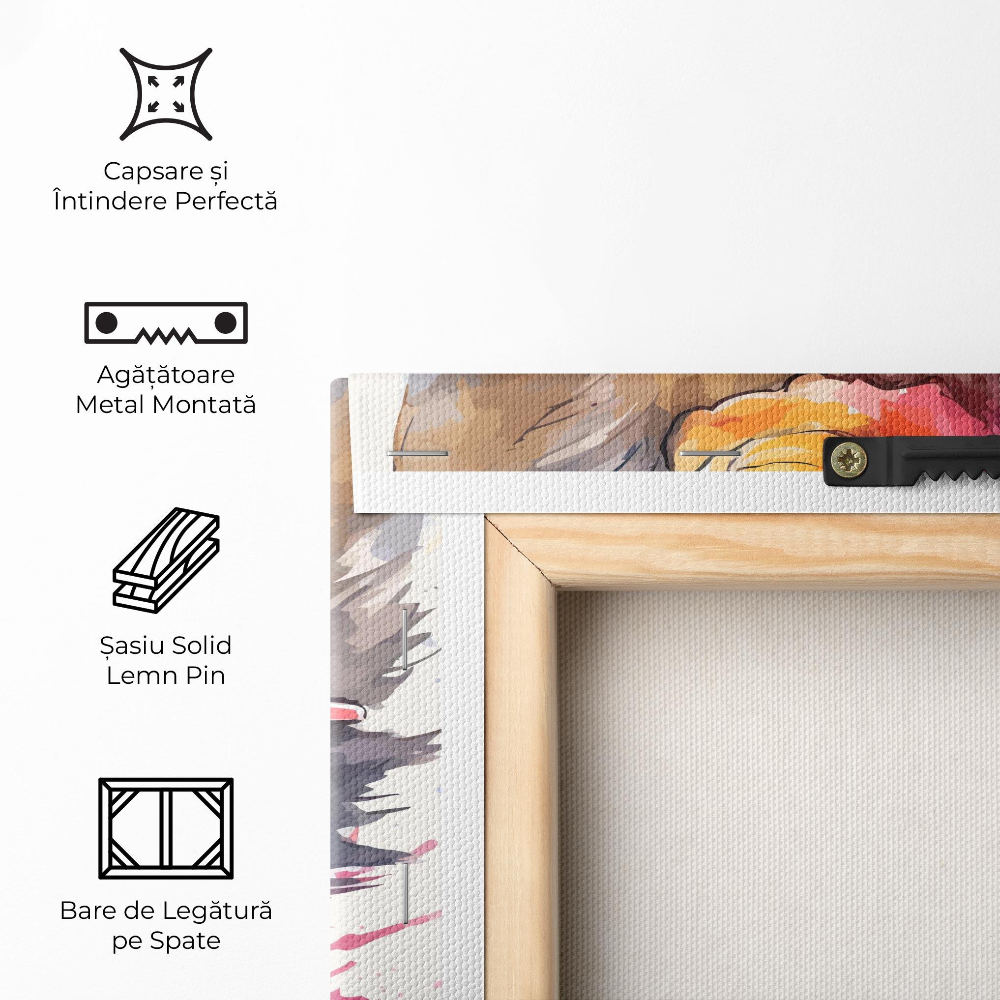 Tablou Canvas Adorable Grey Cat mockup 5