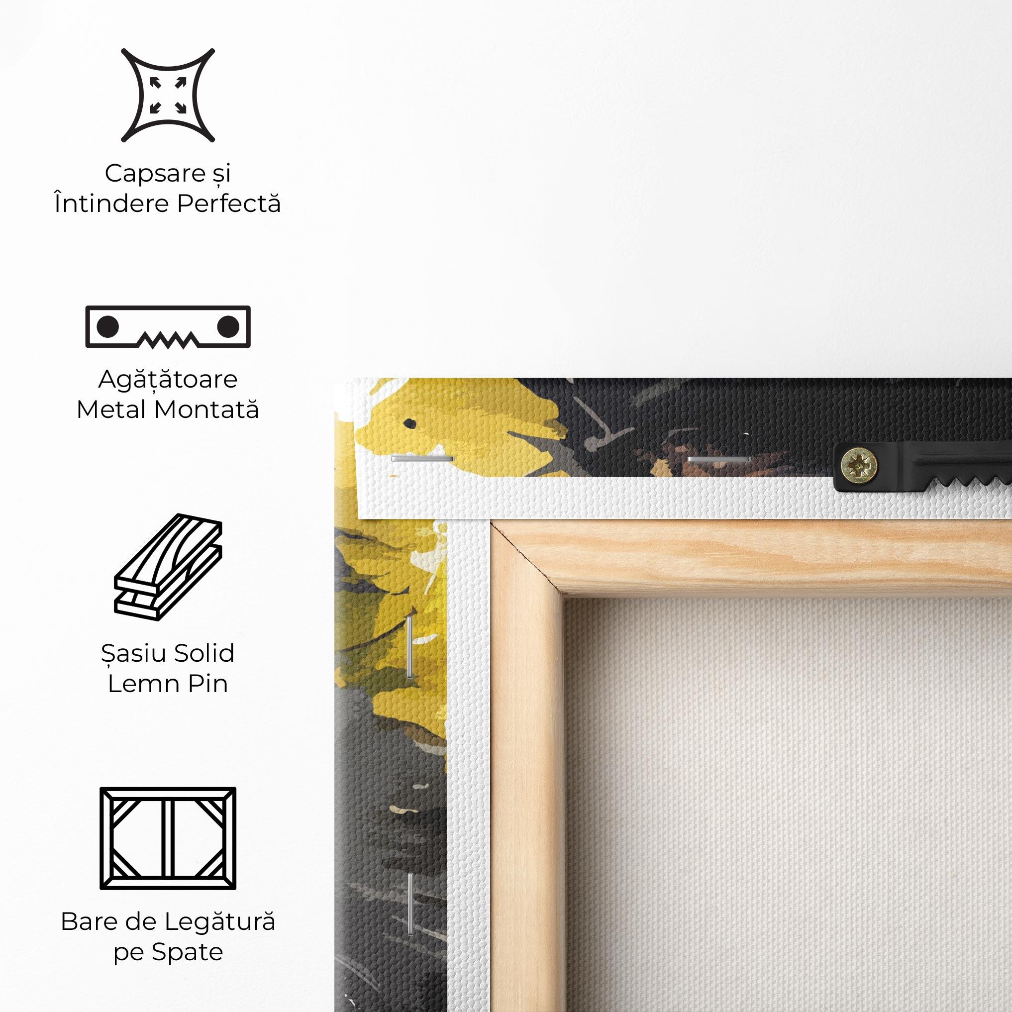 Tablou Canvas Beautiful Black Cat mockup 5