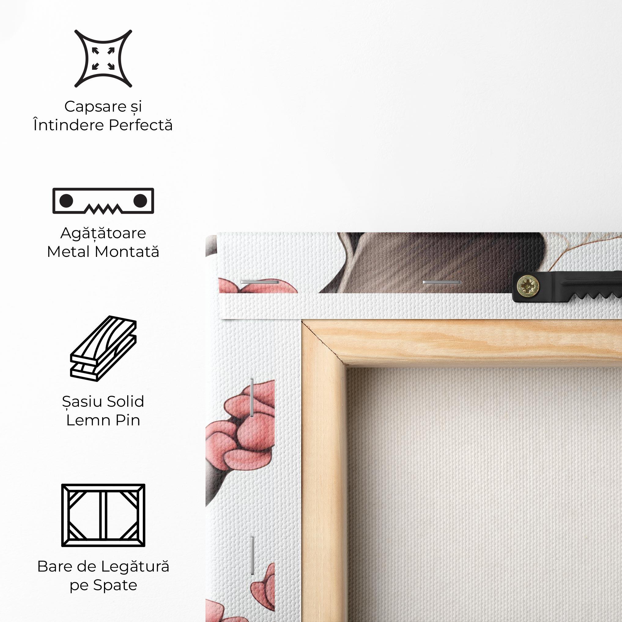 Tablou Canvas Blue Eyes Cat Drawing mockup 5