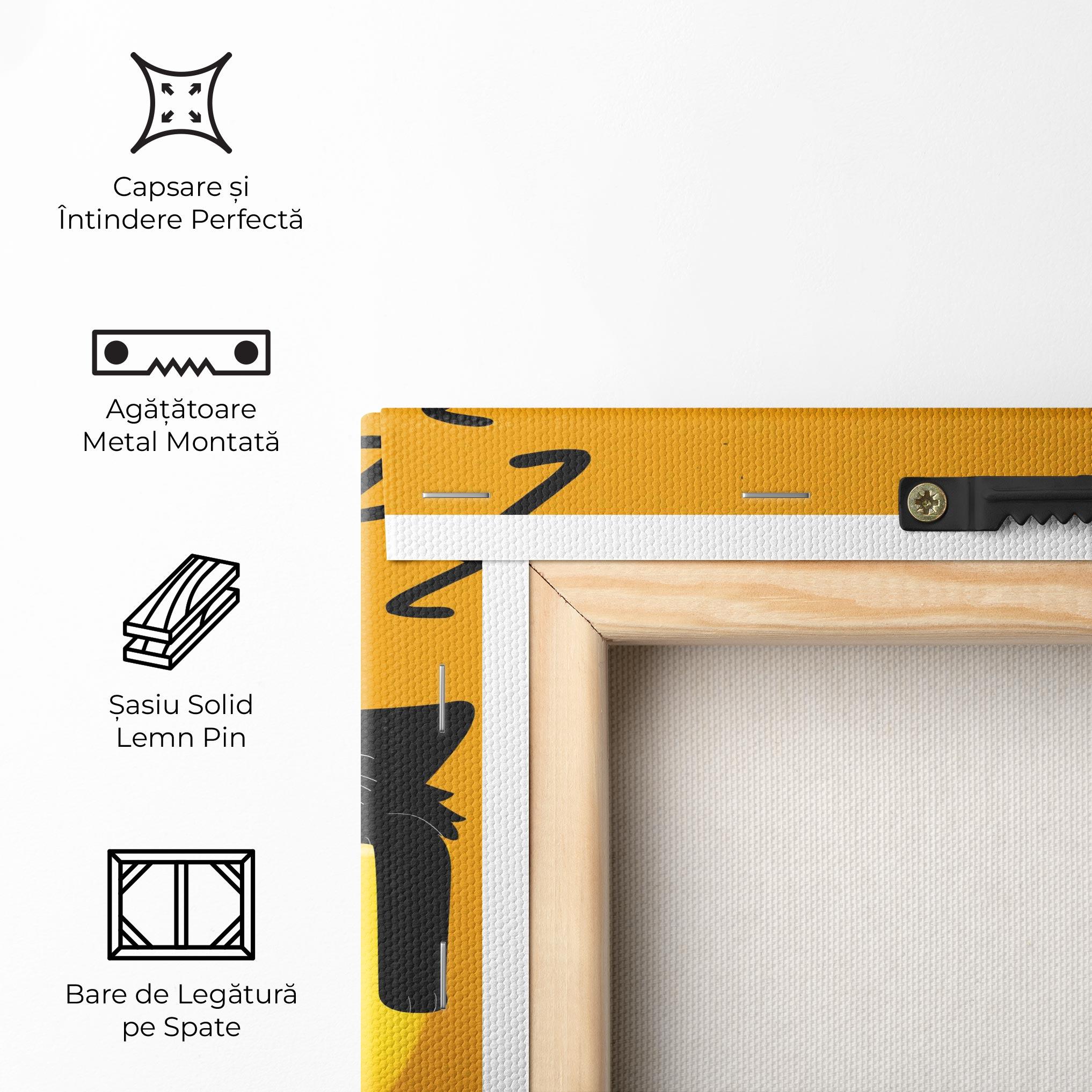 Tablou Canvas Cat In A Cup mockup 5