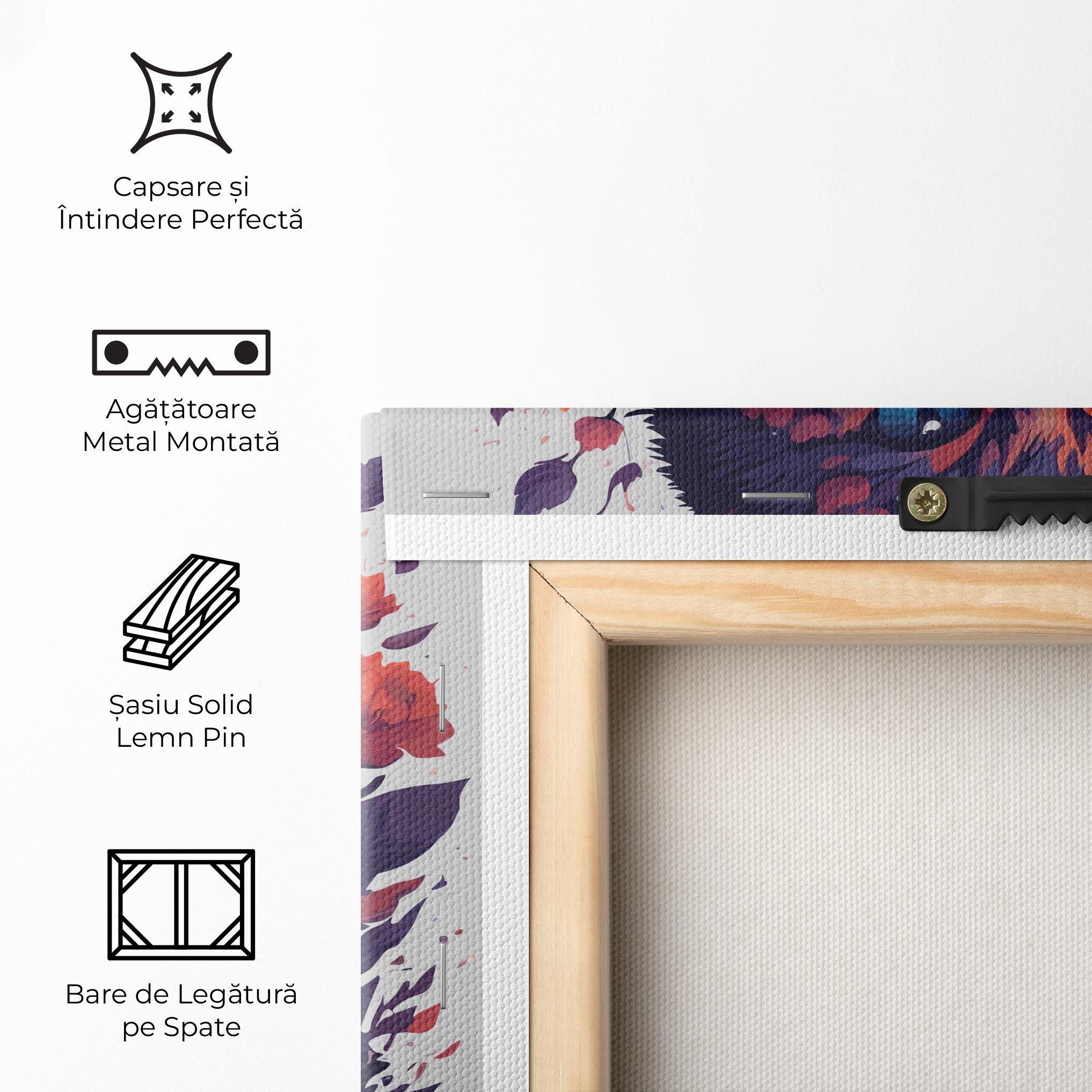 Tablou Canvas Fire Cat mockup 5