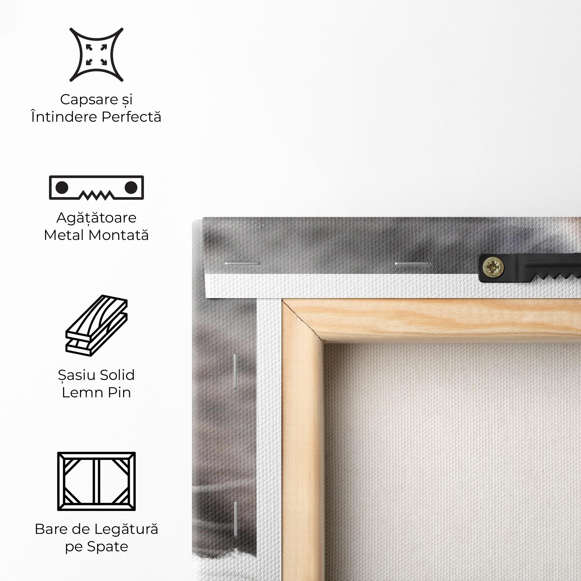 Tablou Canvas Grey Fluffy Cat mockup 5