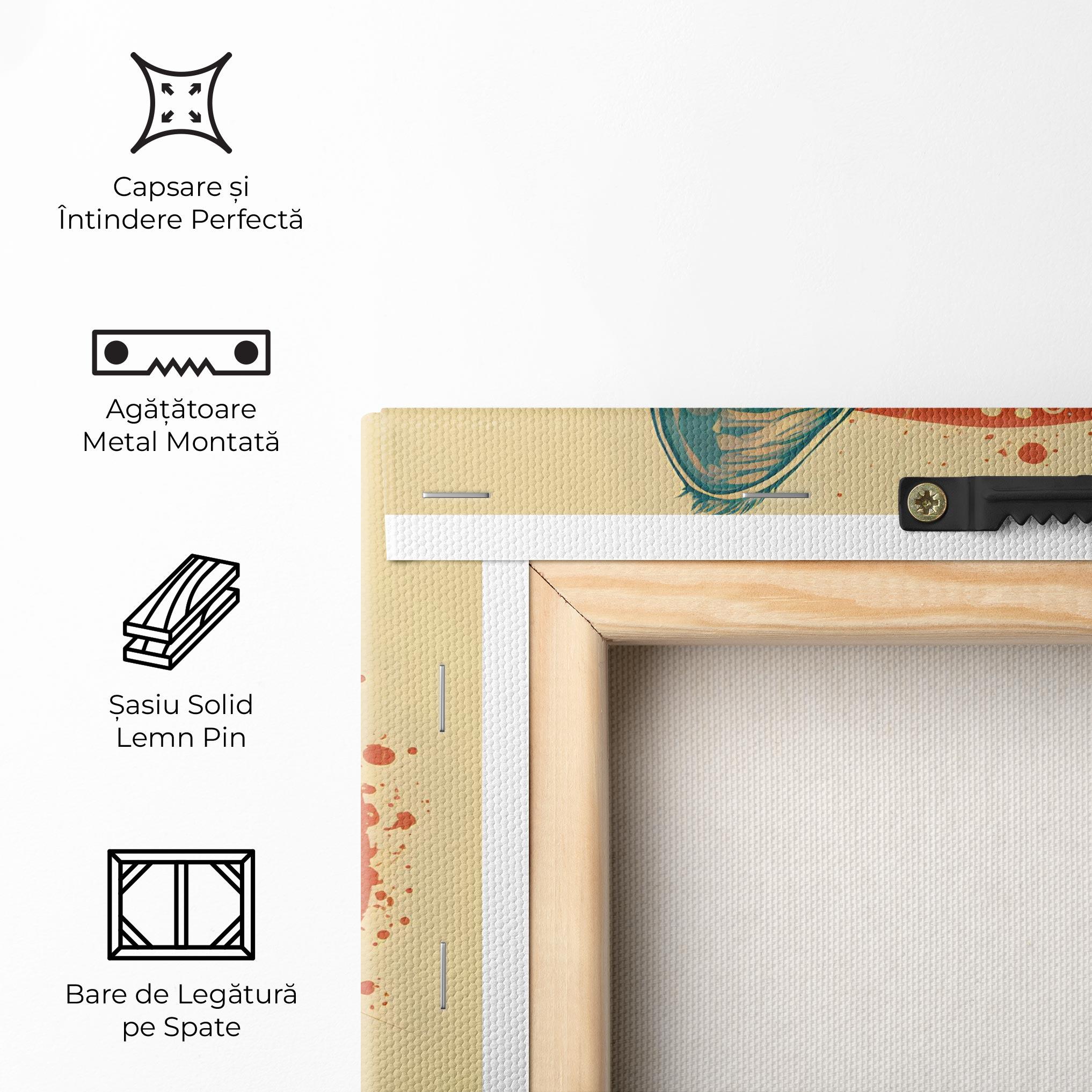 Tablou Canvas Red Glasses Cat mockup 5