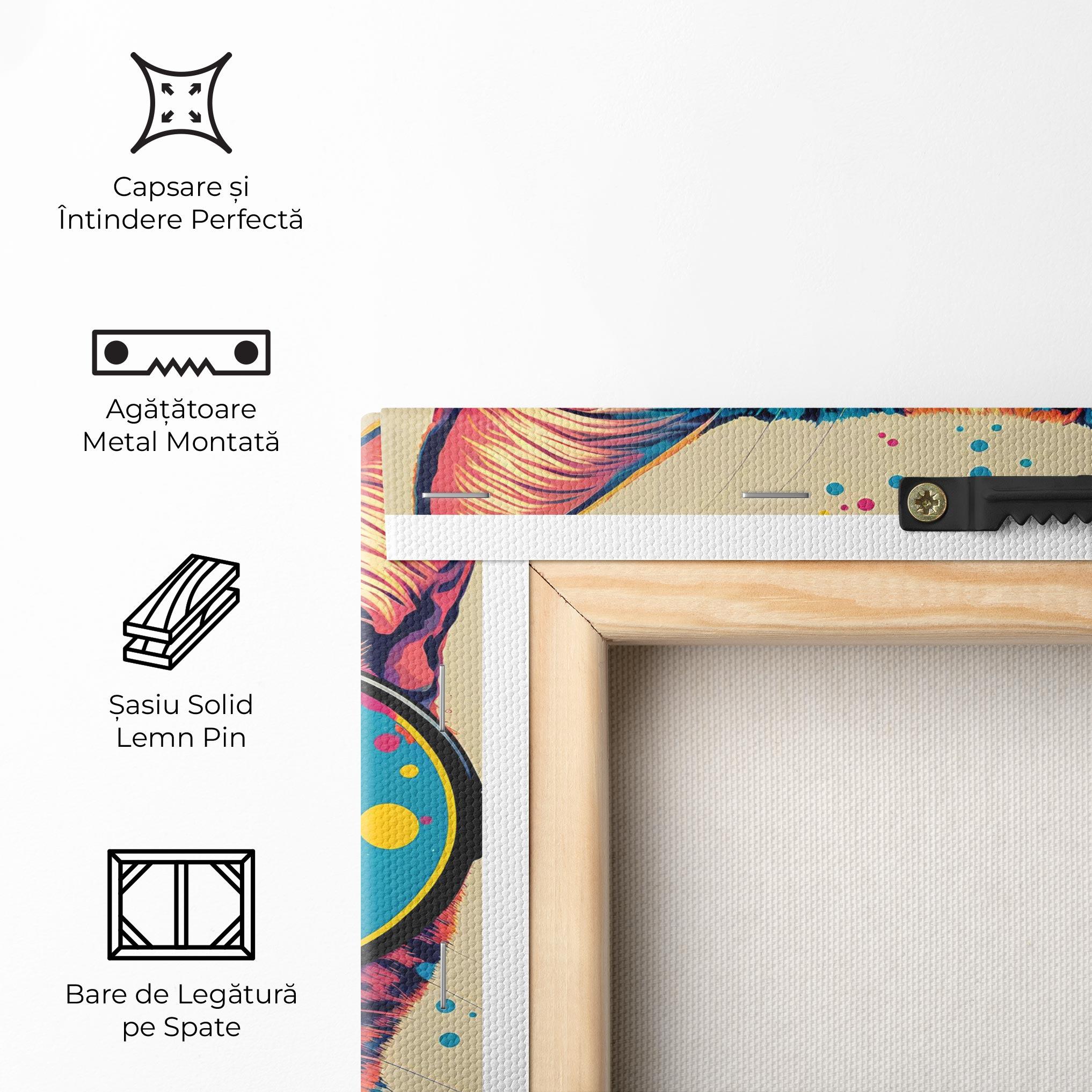 Tablou Canvas Vintage Cat mockup 5
