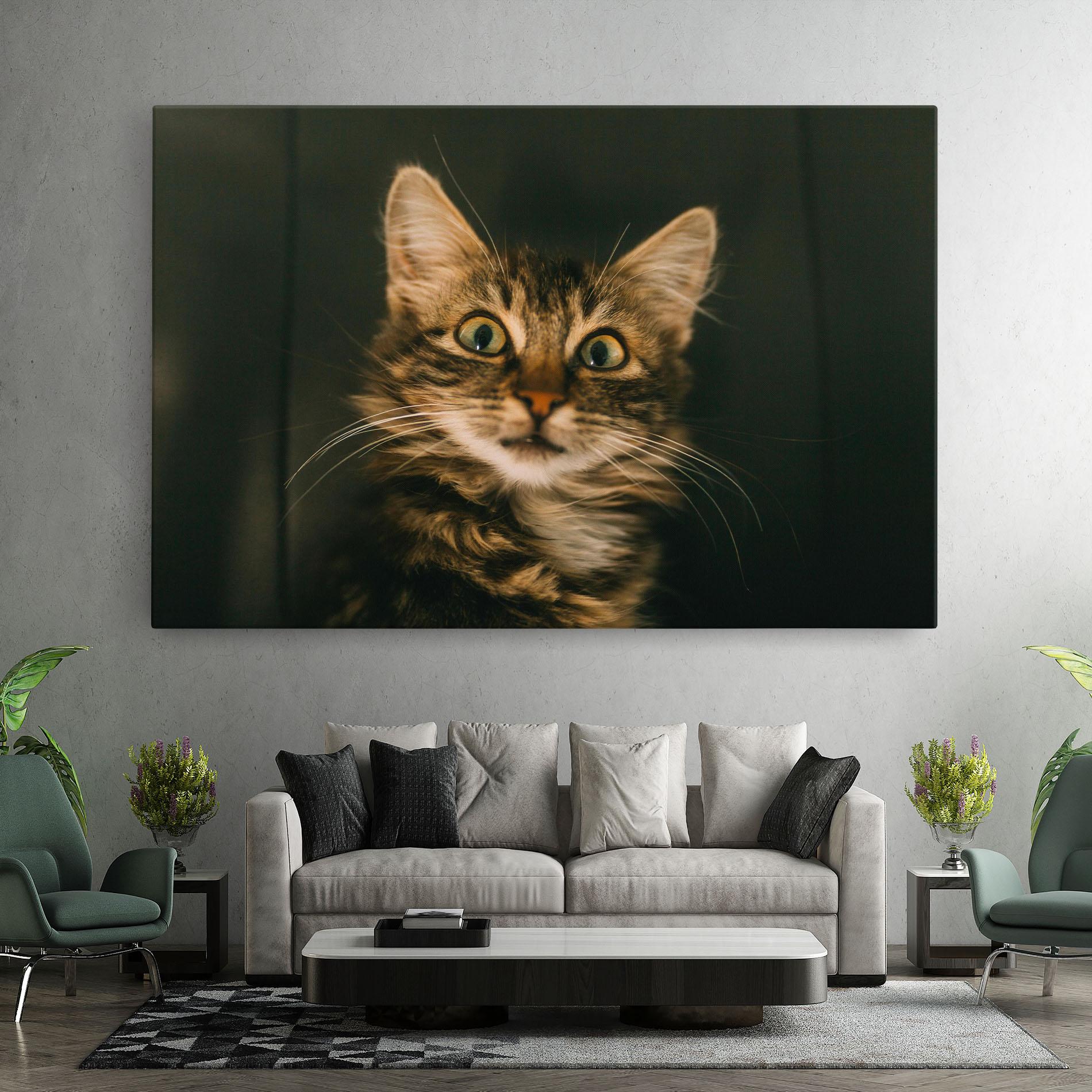 Tablou Canvas Amazed Cat mockup 7