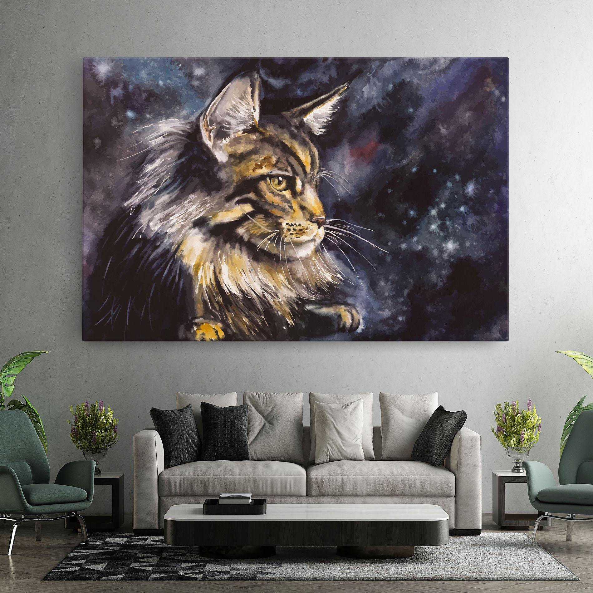 Tablou Canvas Cat Watercolor Art mockup 7
