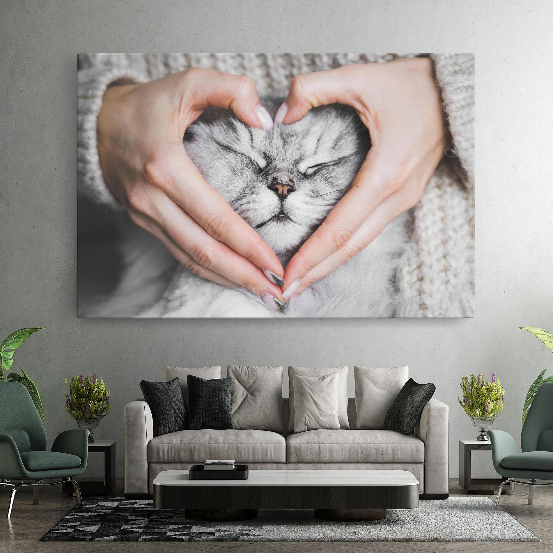 Tablou Canvas Lovely Cat mockup 7
