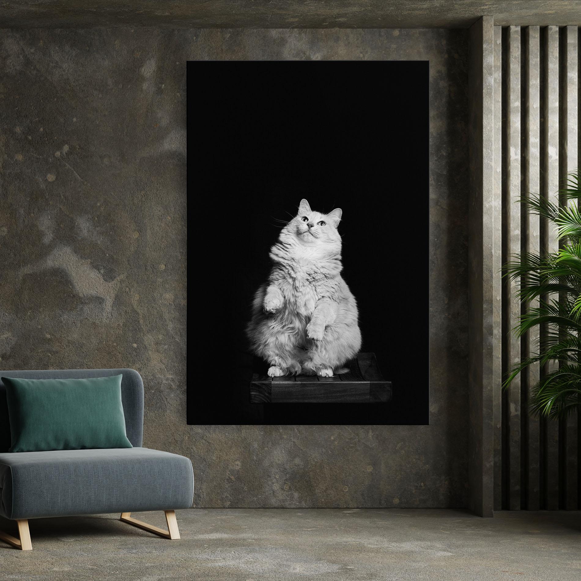 Tablou Canvas Big Fluffy Cat mockup 7