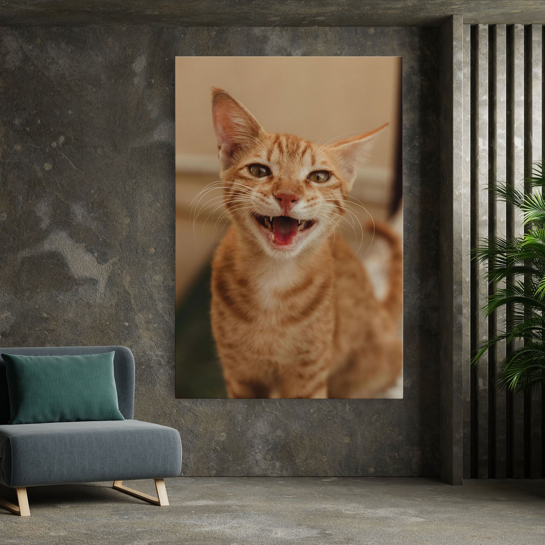 Orange Cat Smiling mockup 7