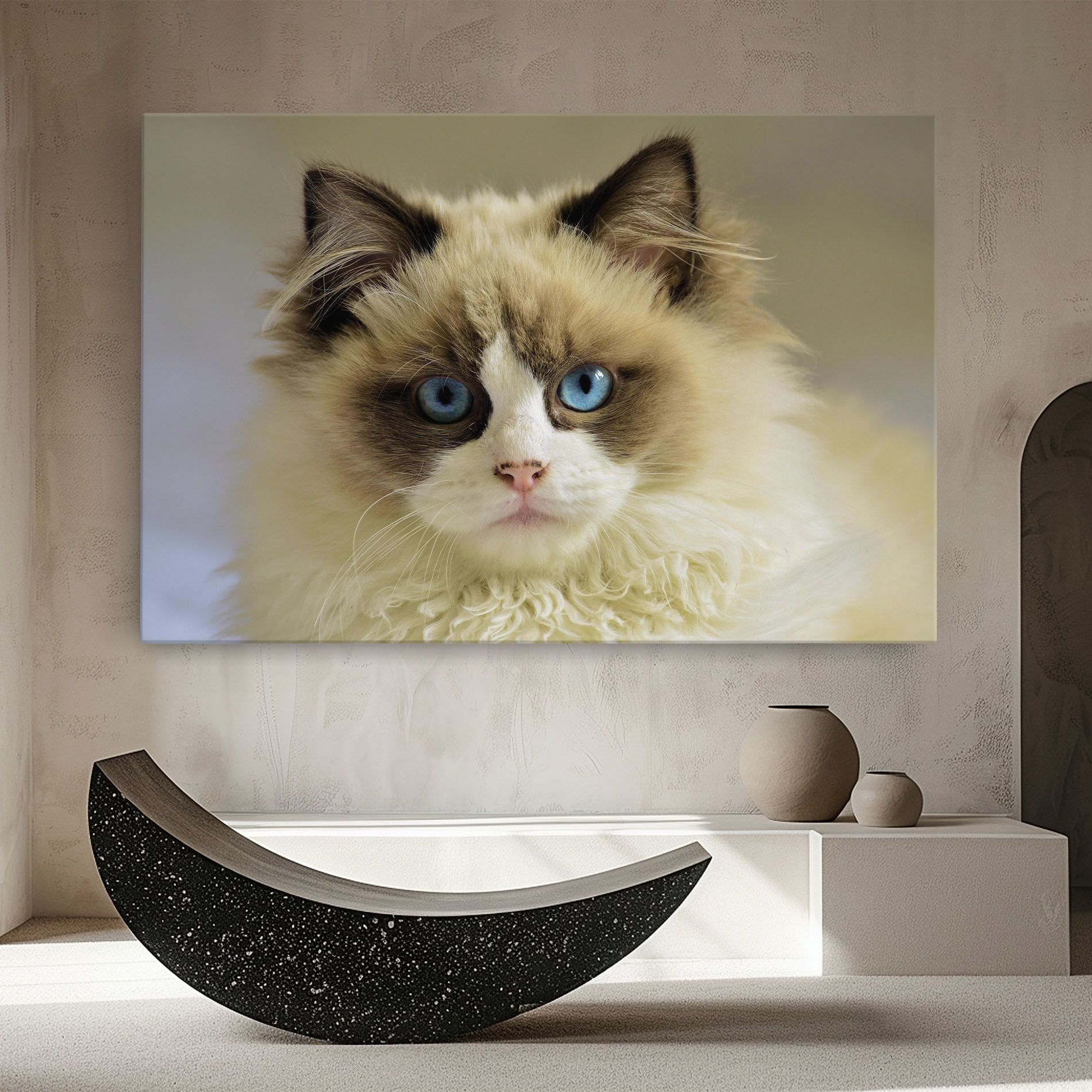 Interesting Blue Eyes Cat mockup 8