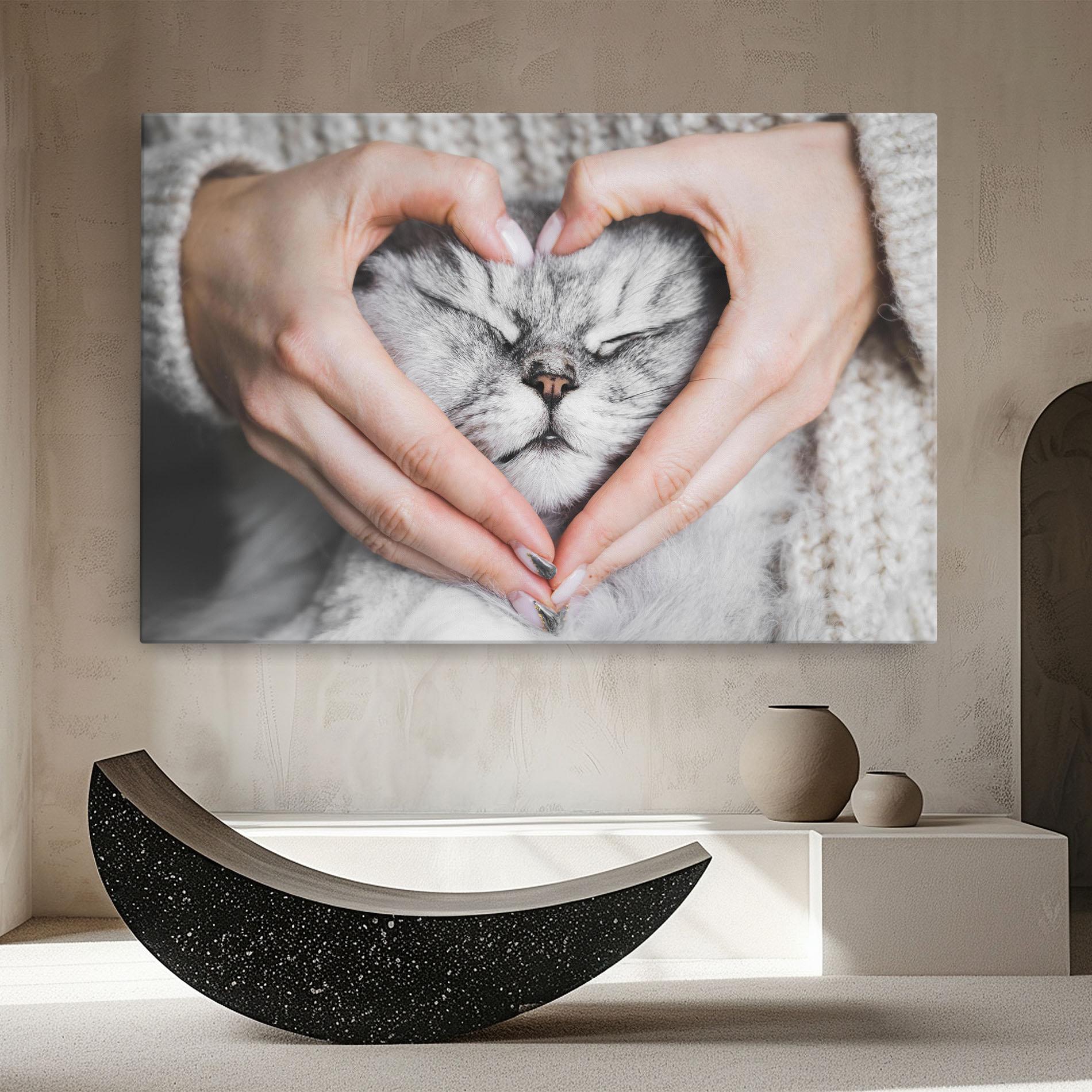 Tablou Canvas Lovely Cat mockup 8