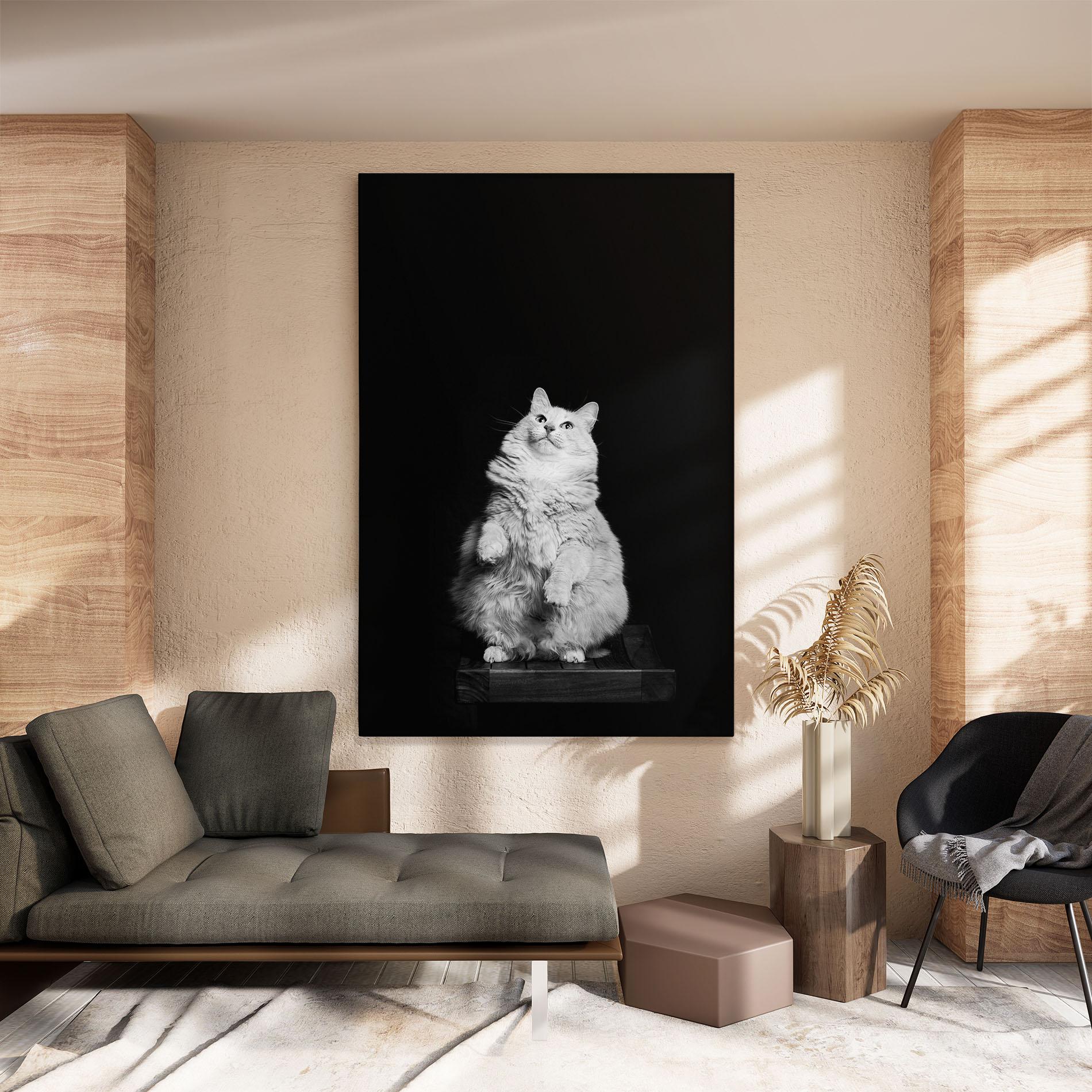 Tablou Canvas Big Fluffy Cat mockup 8