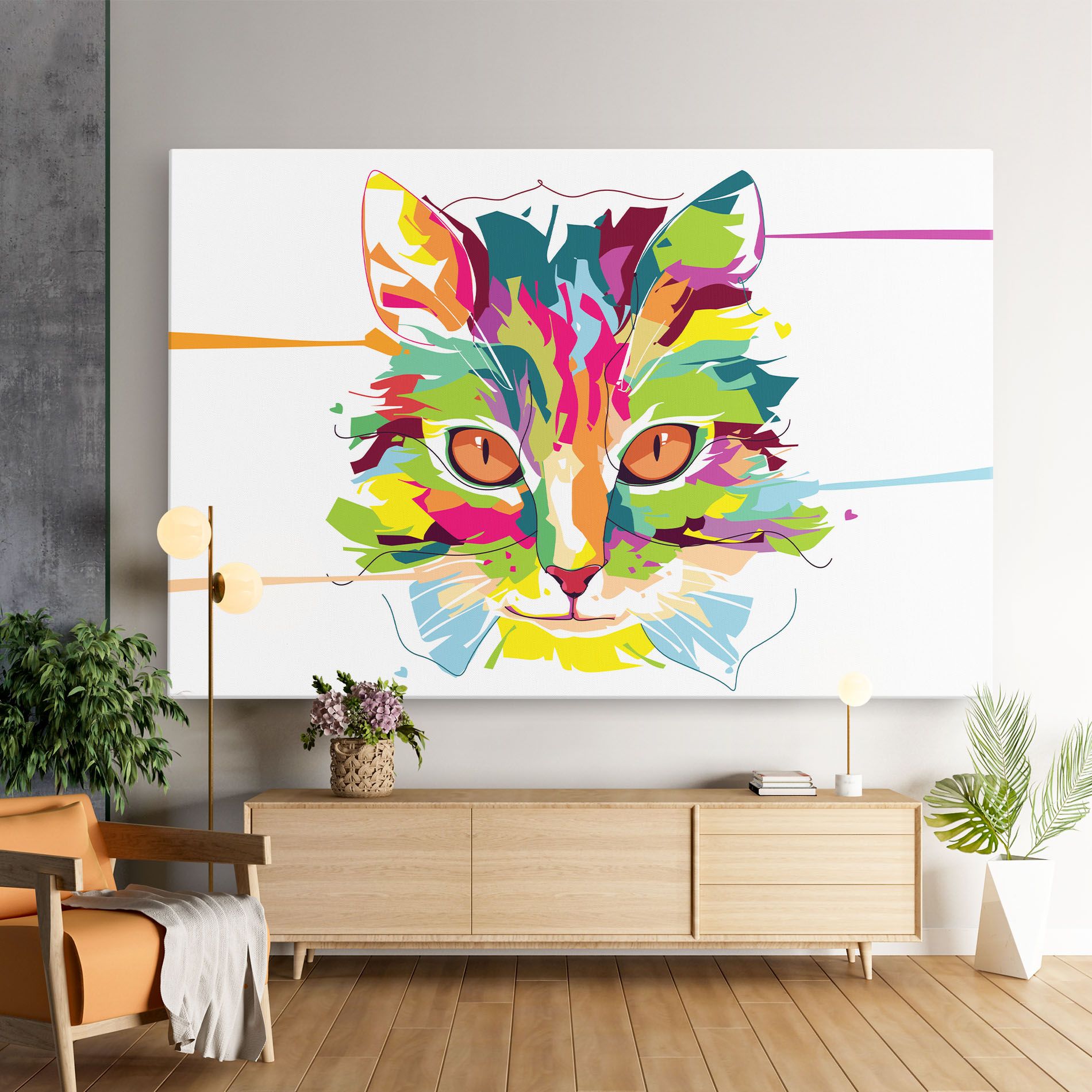 Cat Art Close Up mockup 9