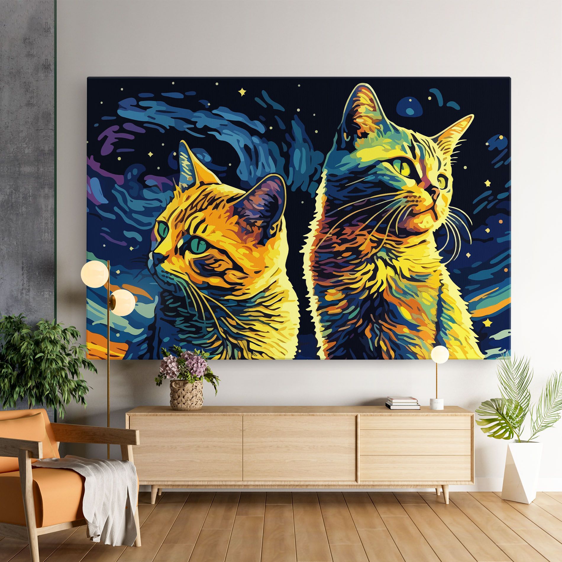 Cat Painting mockup 9