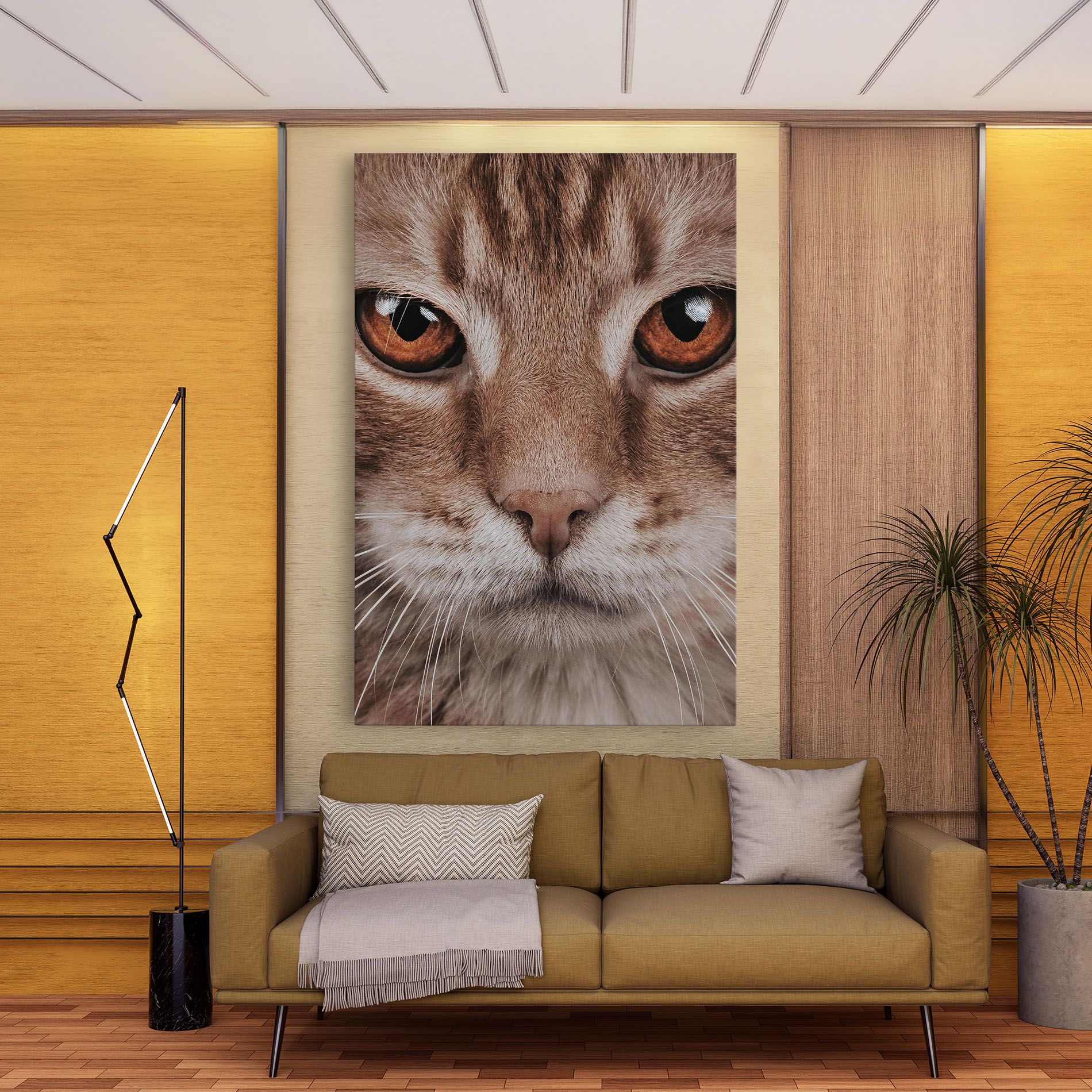 Fire Eyes Cat mockup 9