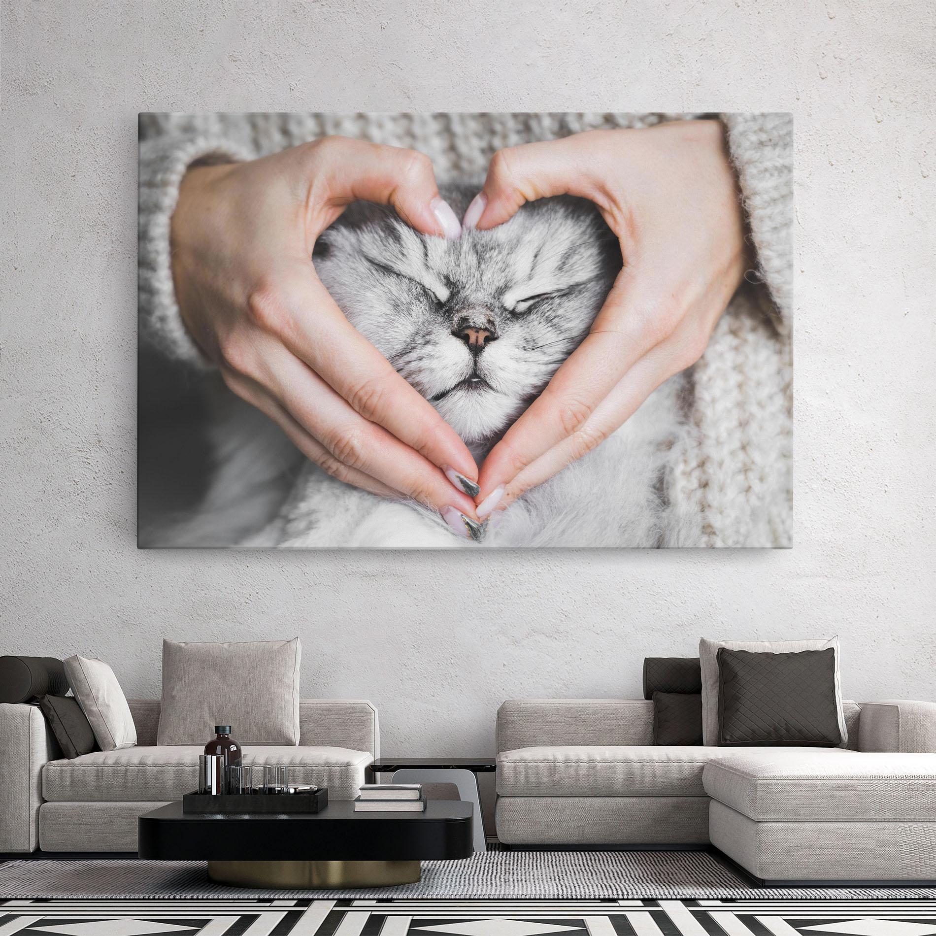 Tablou Canvas Lovely Cat mockup 2