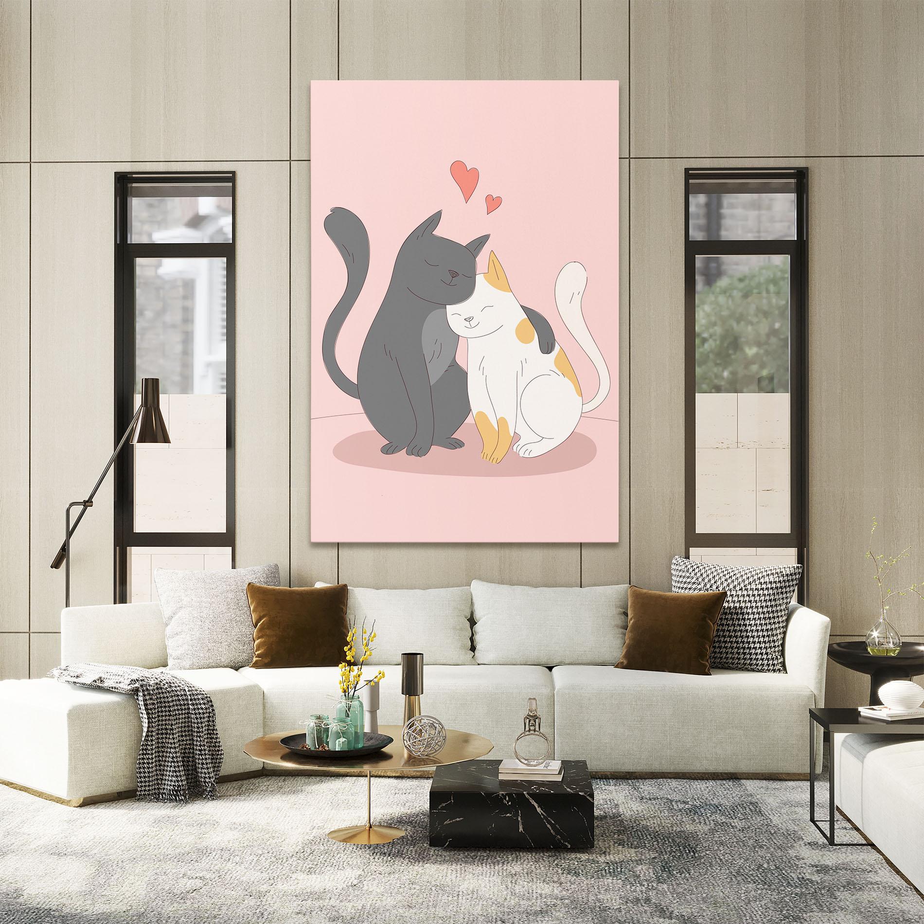 Tablou Canvas Lover Cats mockup 2
