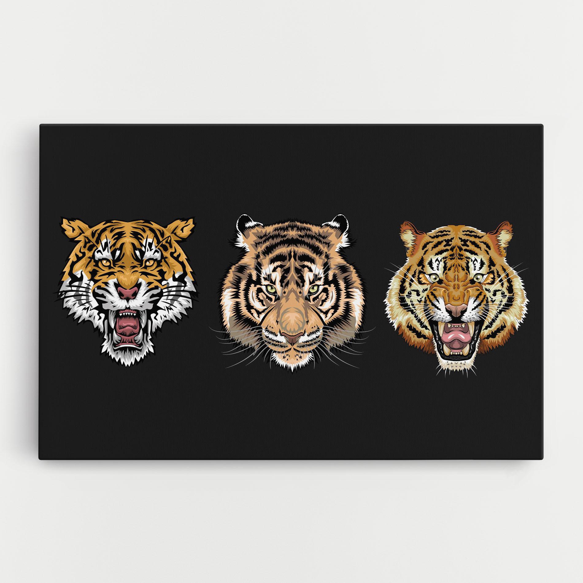 Tablou Canvas 3 Tigers mockup 0