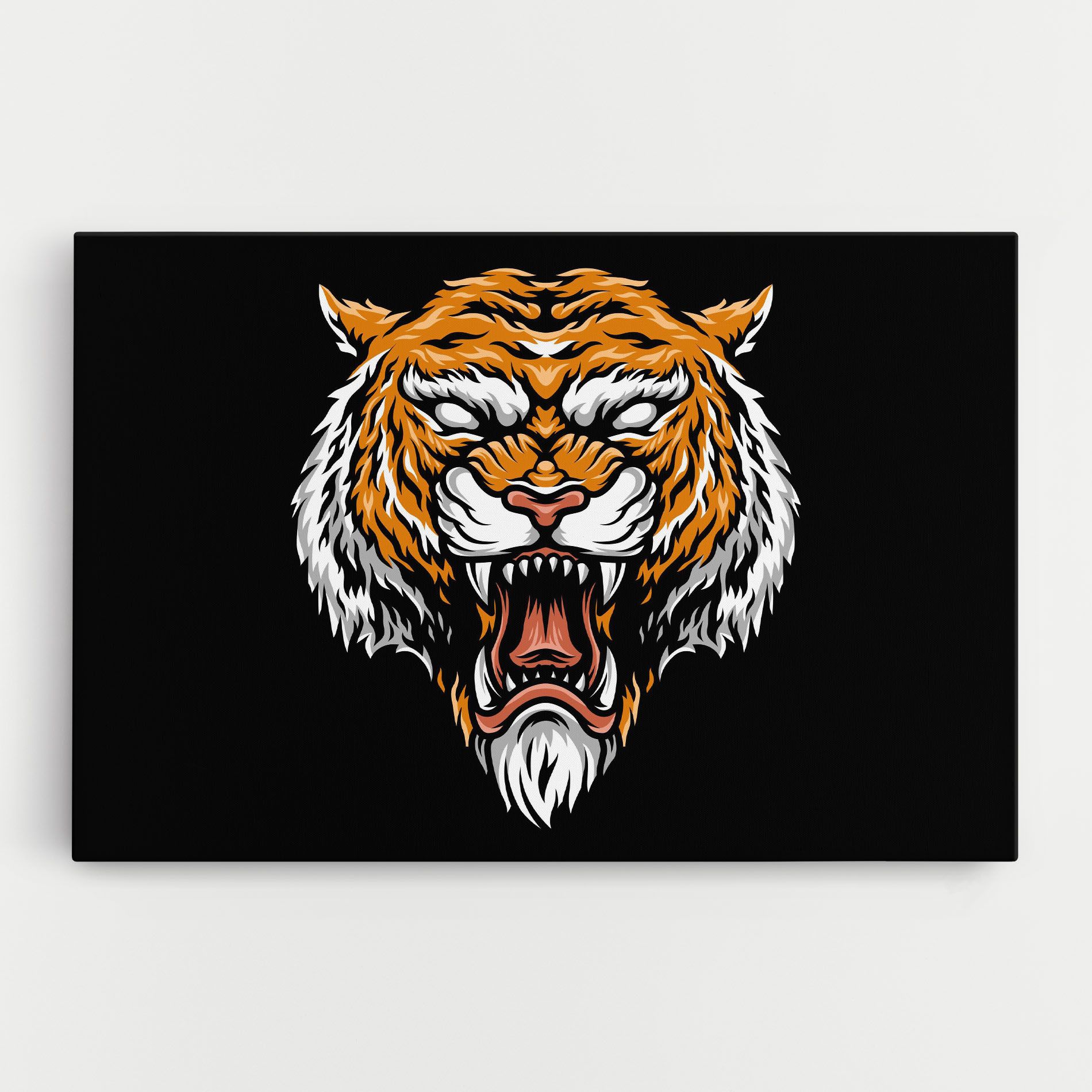 Angry Orange Tiger mockup 0