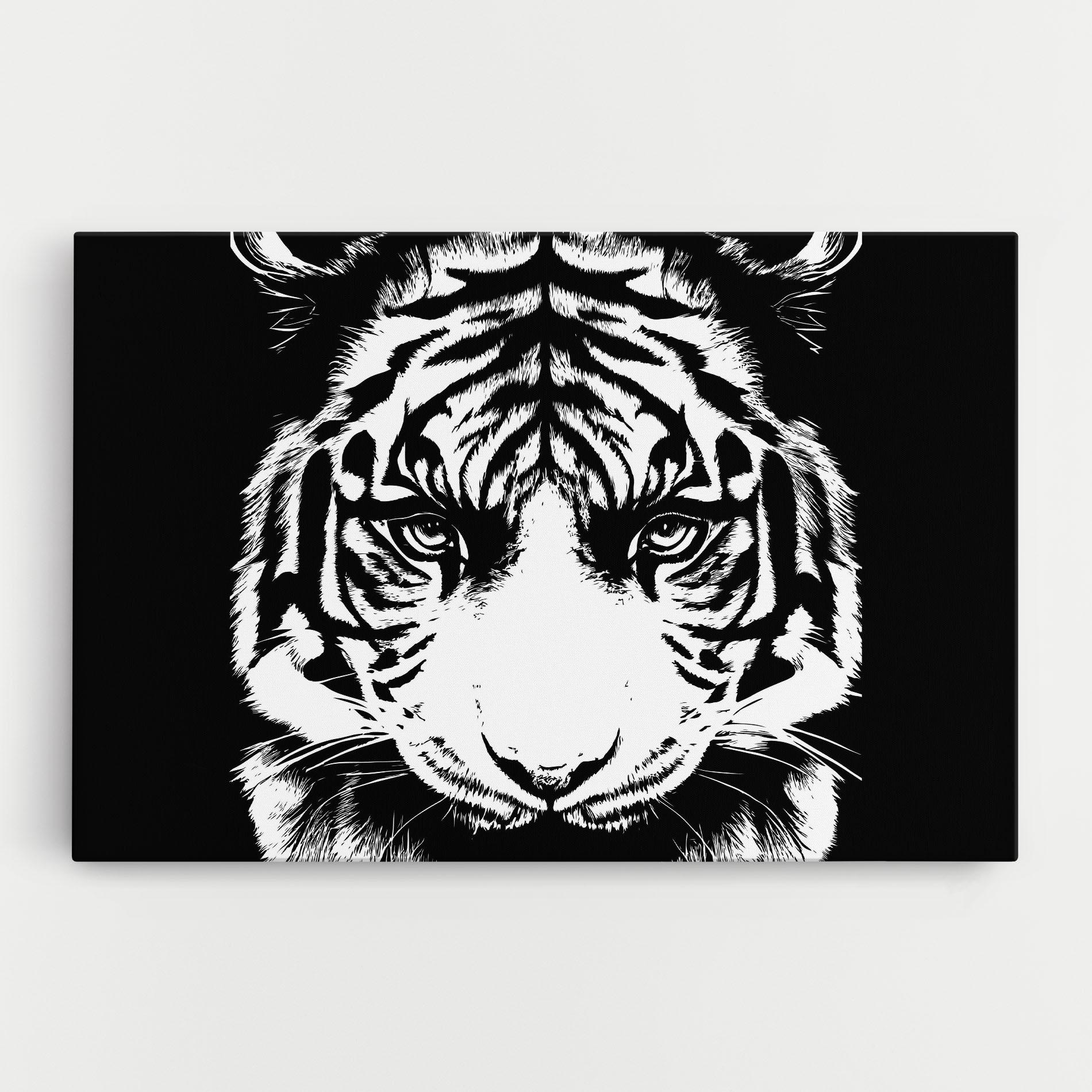 Tablou Canvas Big Eyes Tiger mockup 0