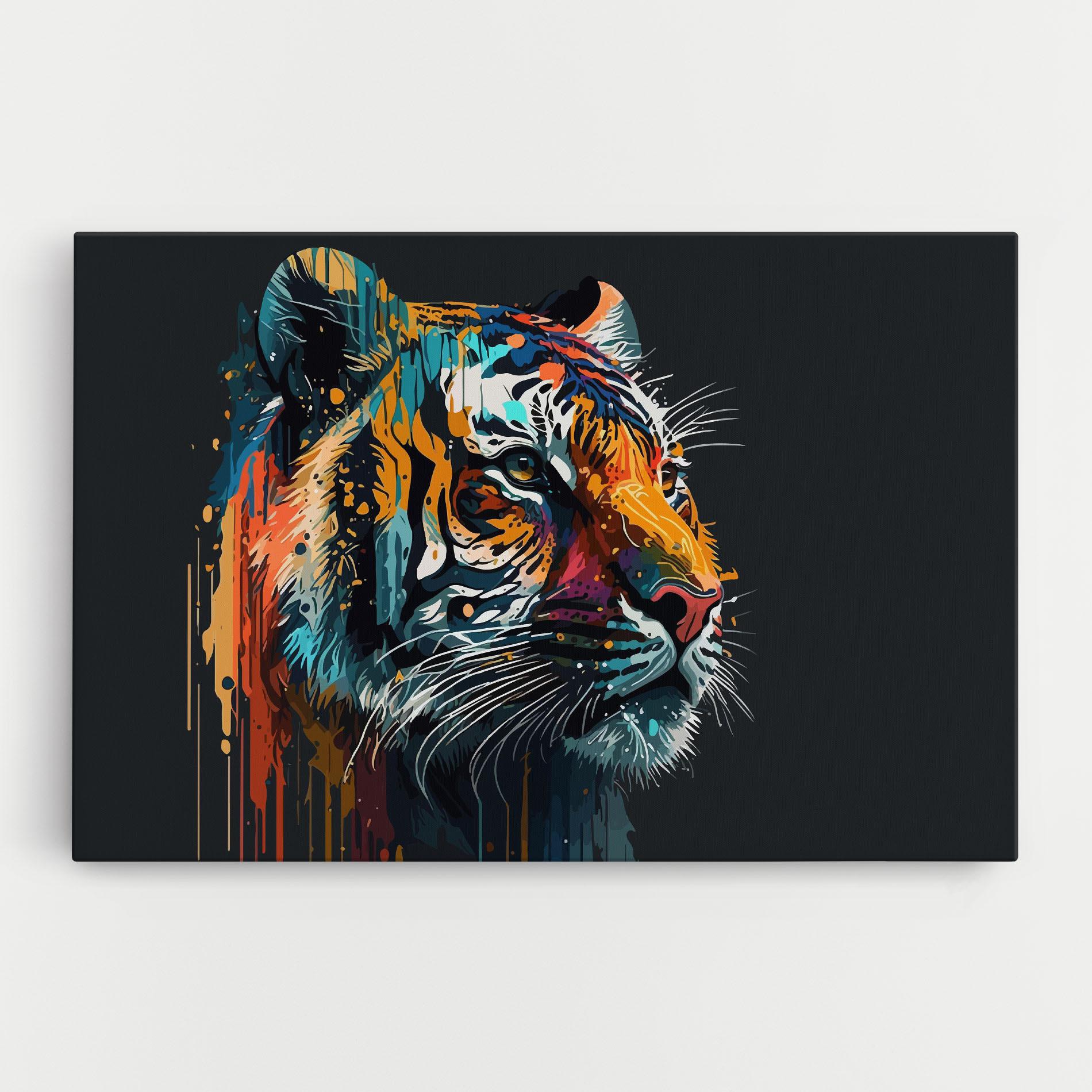 Tablou Canvas Color Mix Tiger mockup 0