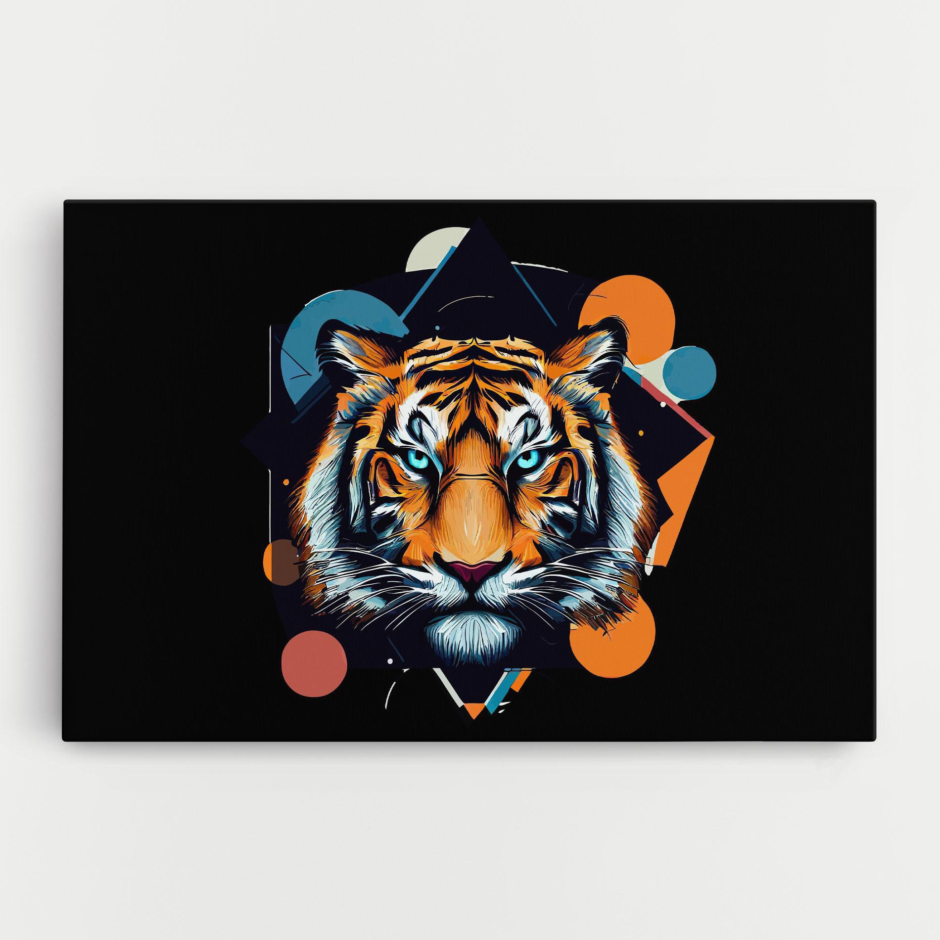 Tablou Canvas Geometric Tiger mockup 0