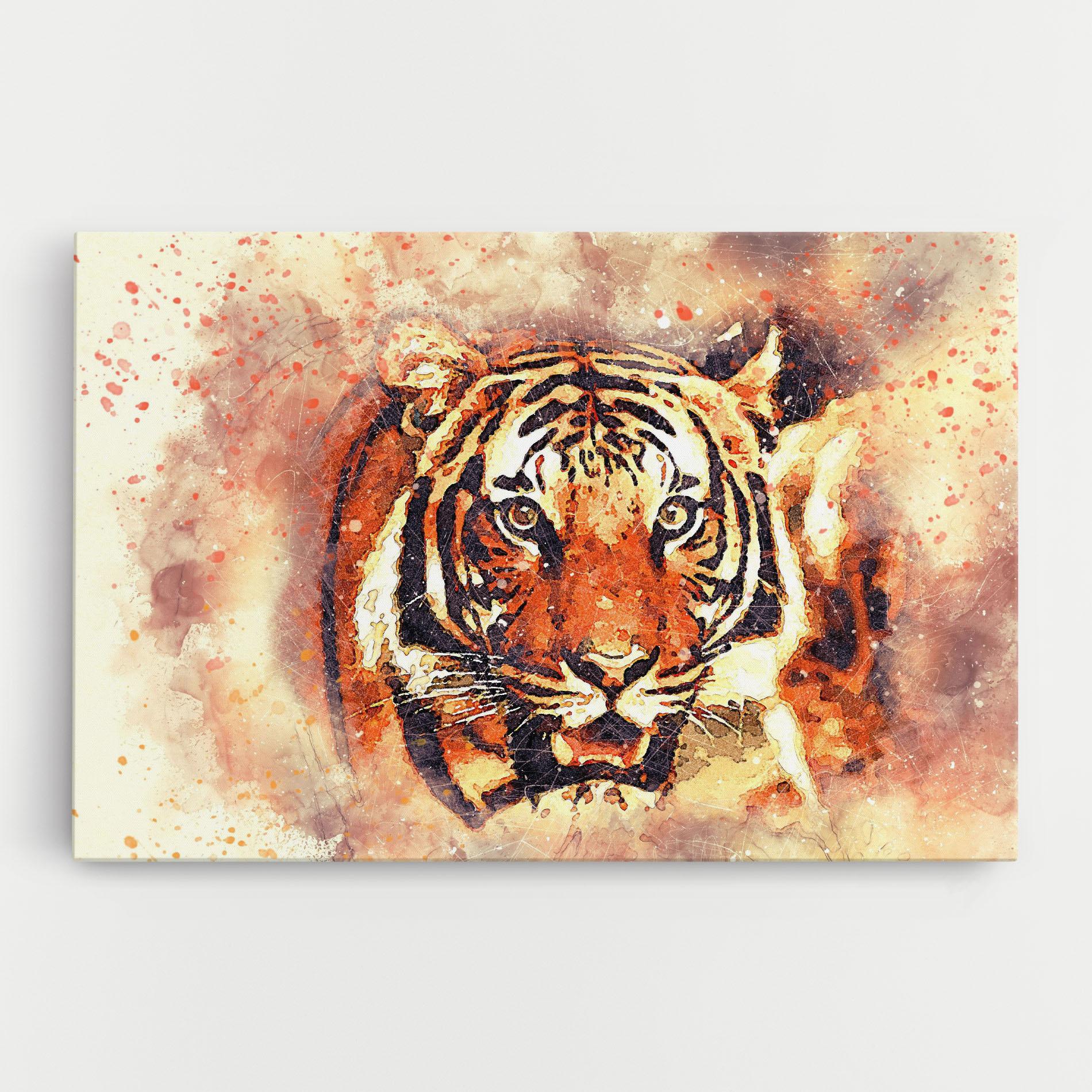 Tablou Canvas Tiger Colors mockup 0