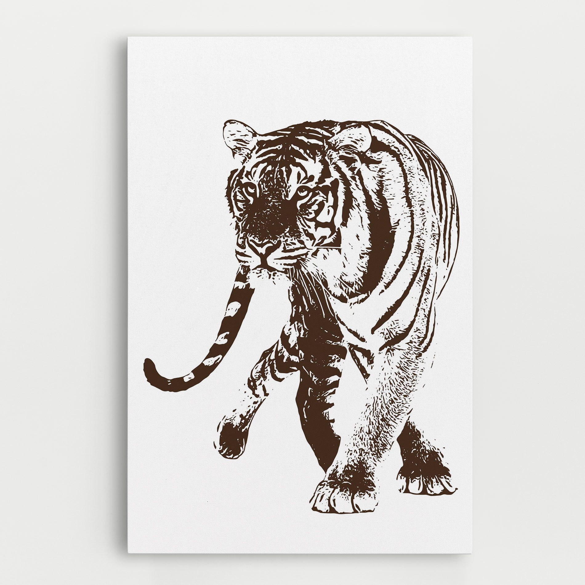 Brown Line Tiger mockup 0