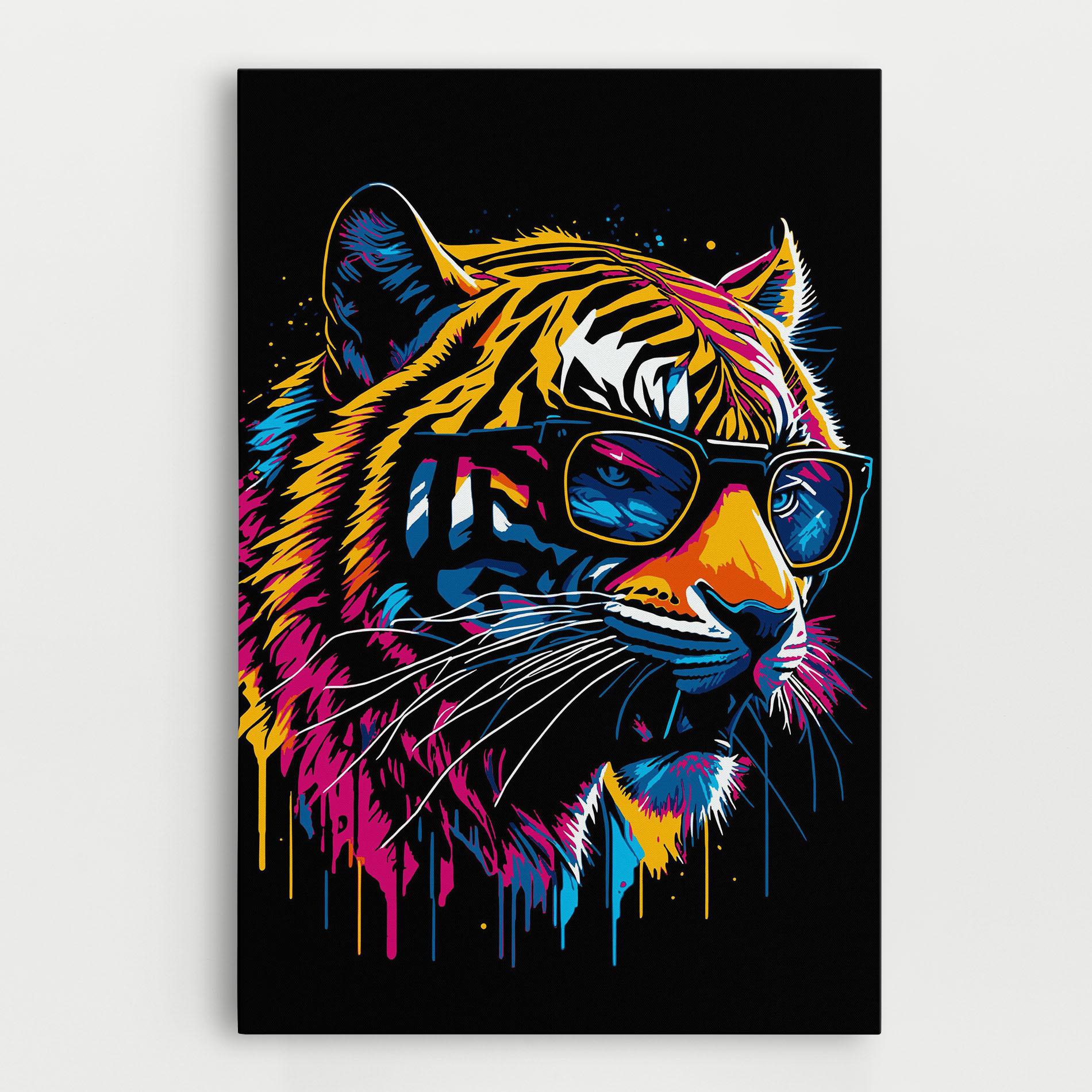 Tablou Canvas Cool Tiger mockup 0