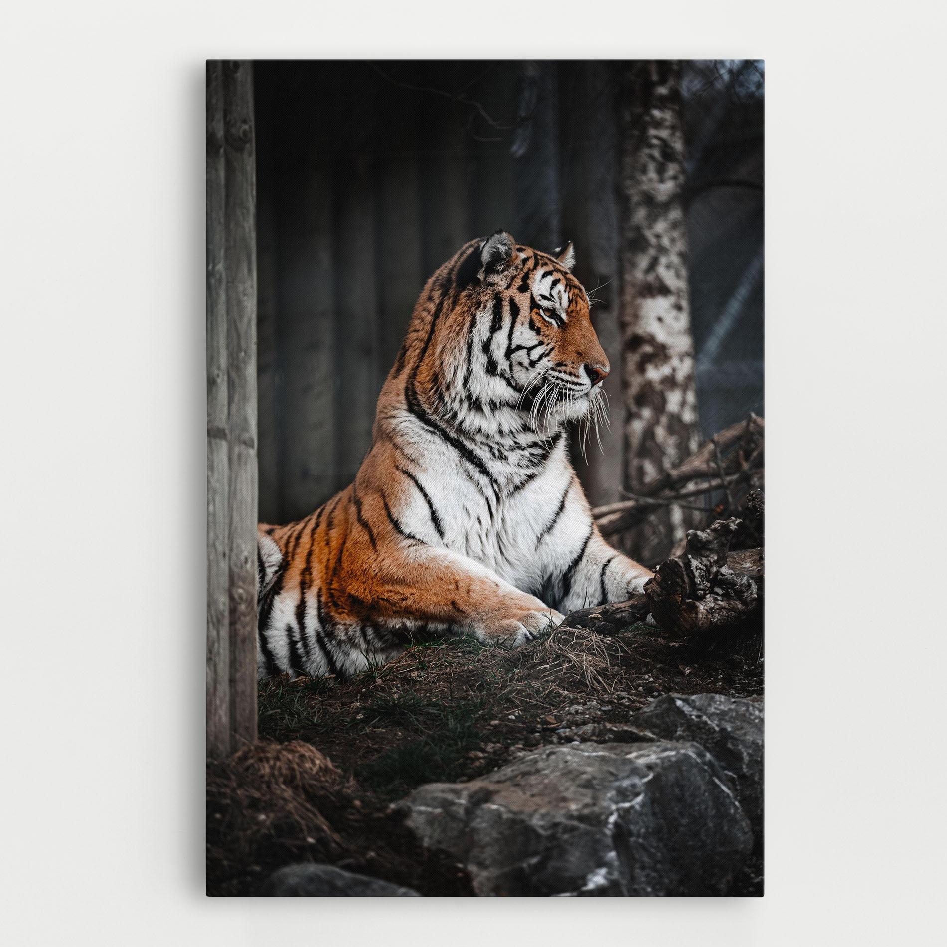 Tablou Canvas Forest Tiger mockup 0
