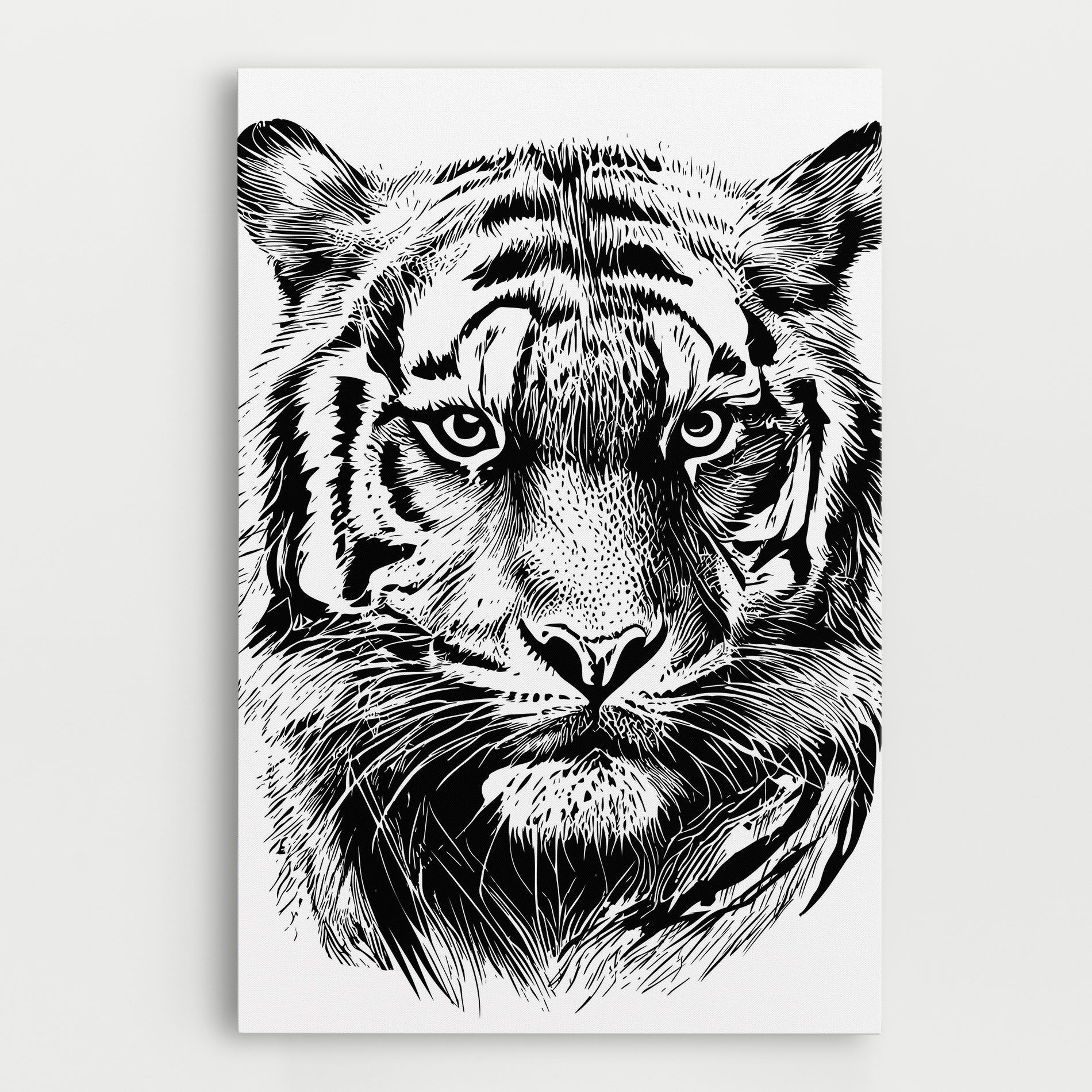 Pretty Tiger Head mockup 0