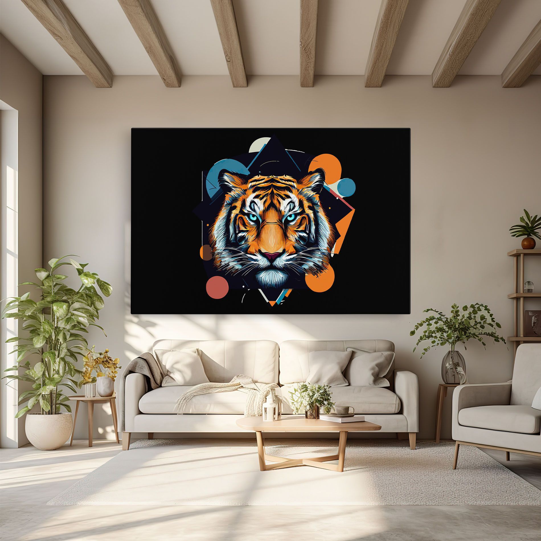 Geometric Tiger mockup 6