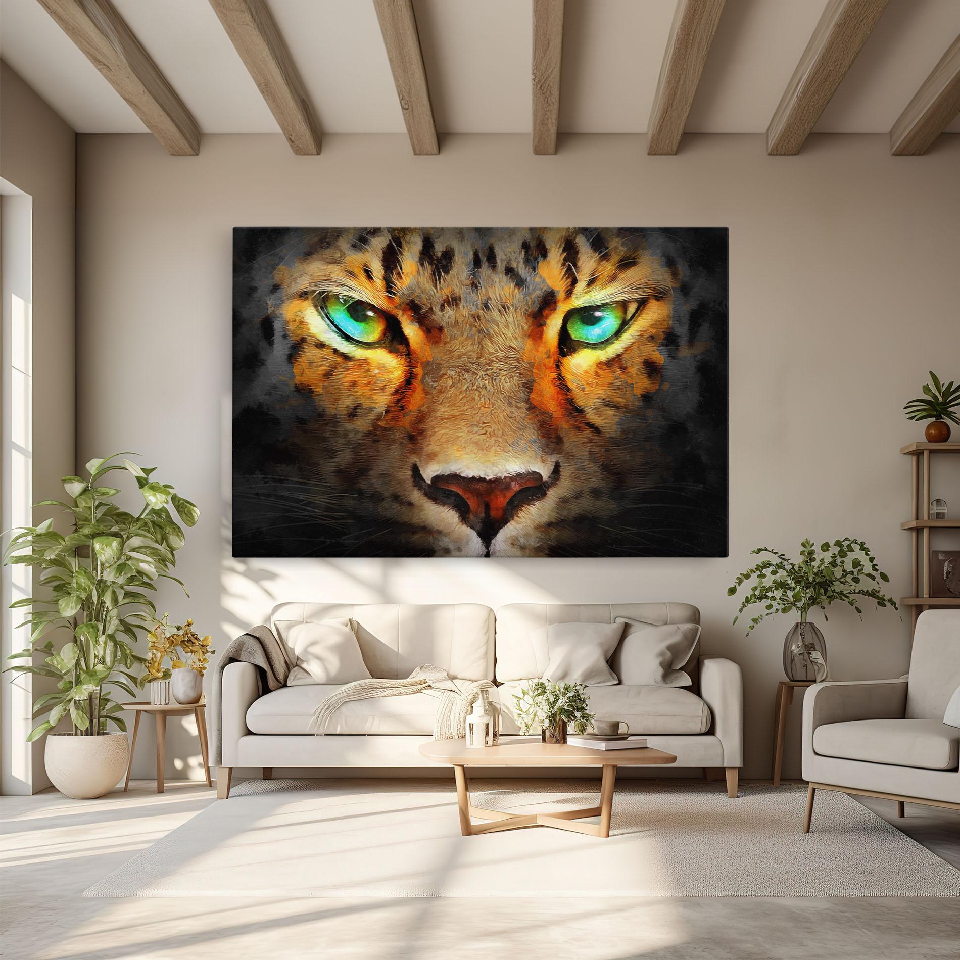Tablou Canvas Tiger Eyes mockup 6